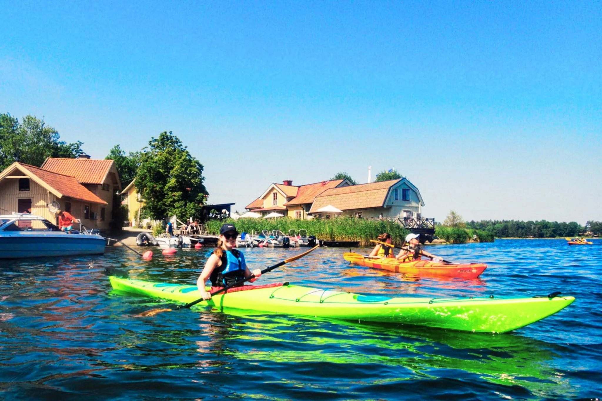 Kajakpaddling med fika