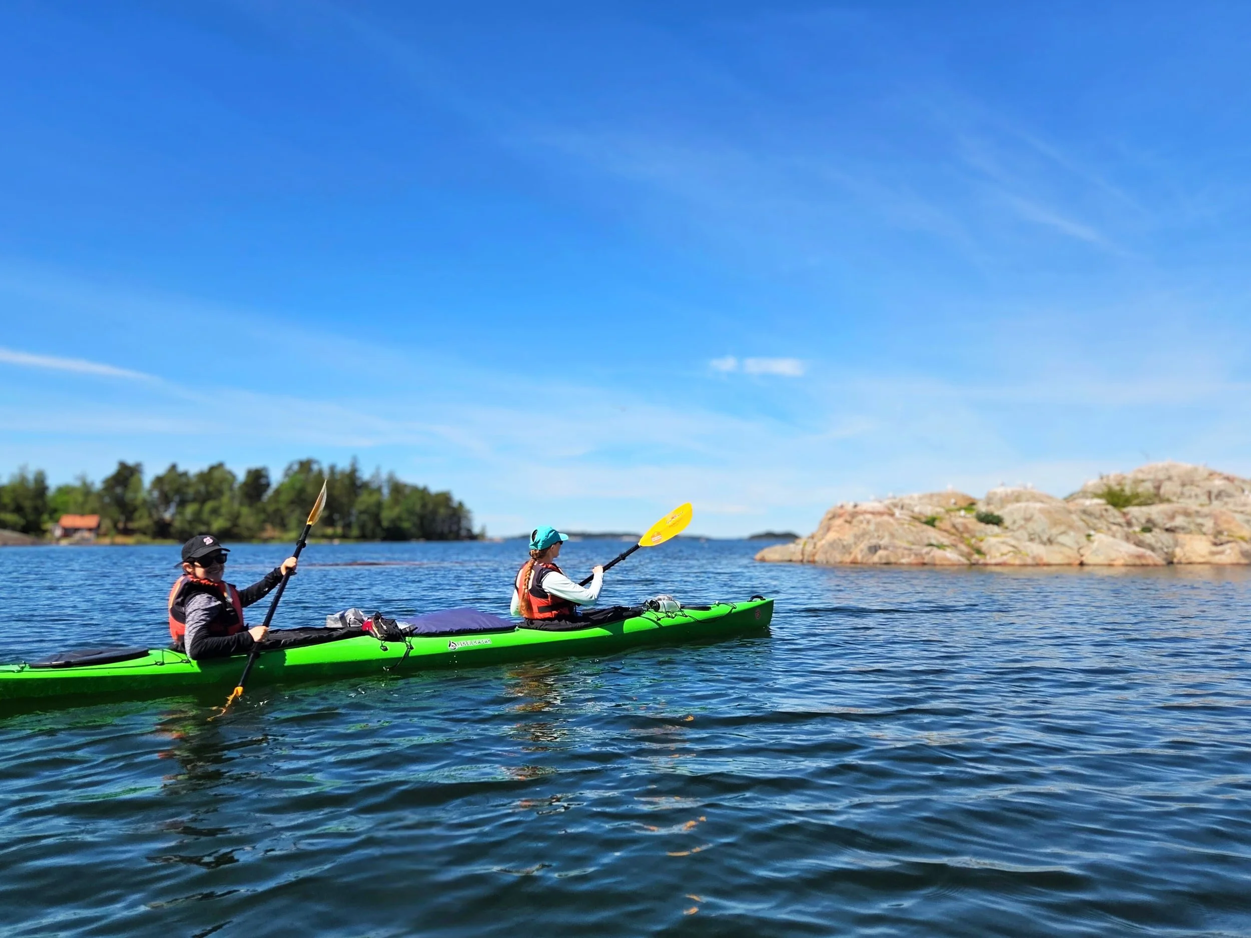 Kajakpaddling med ö-lunch