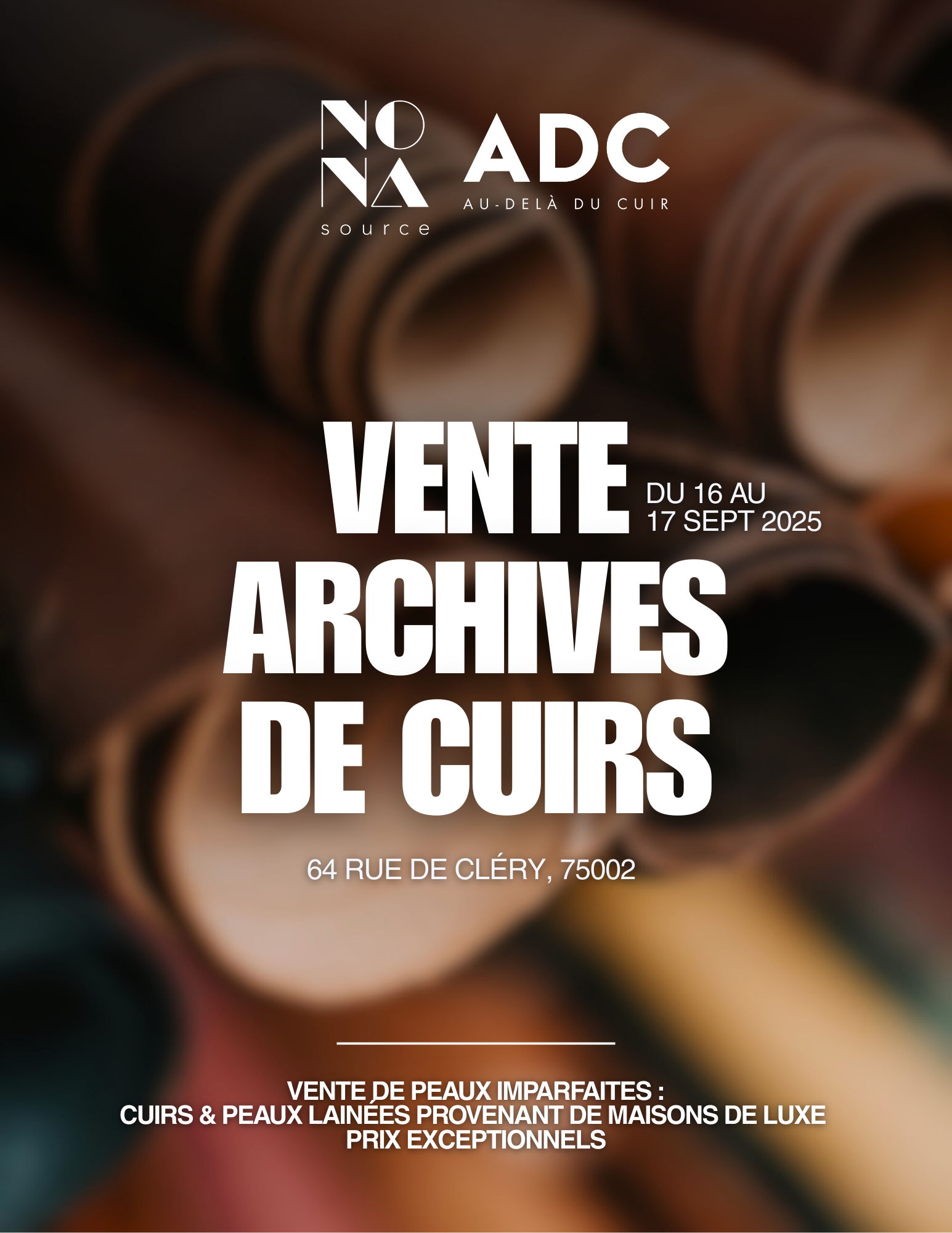 Vente Archives de cuirs Nona Source