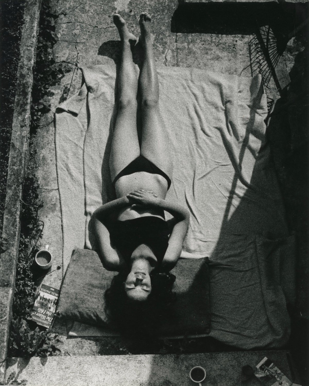 Polly
Sunbathing
My garden/me practising photography Bristol 1990