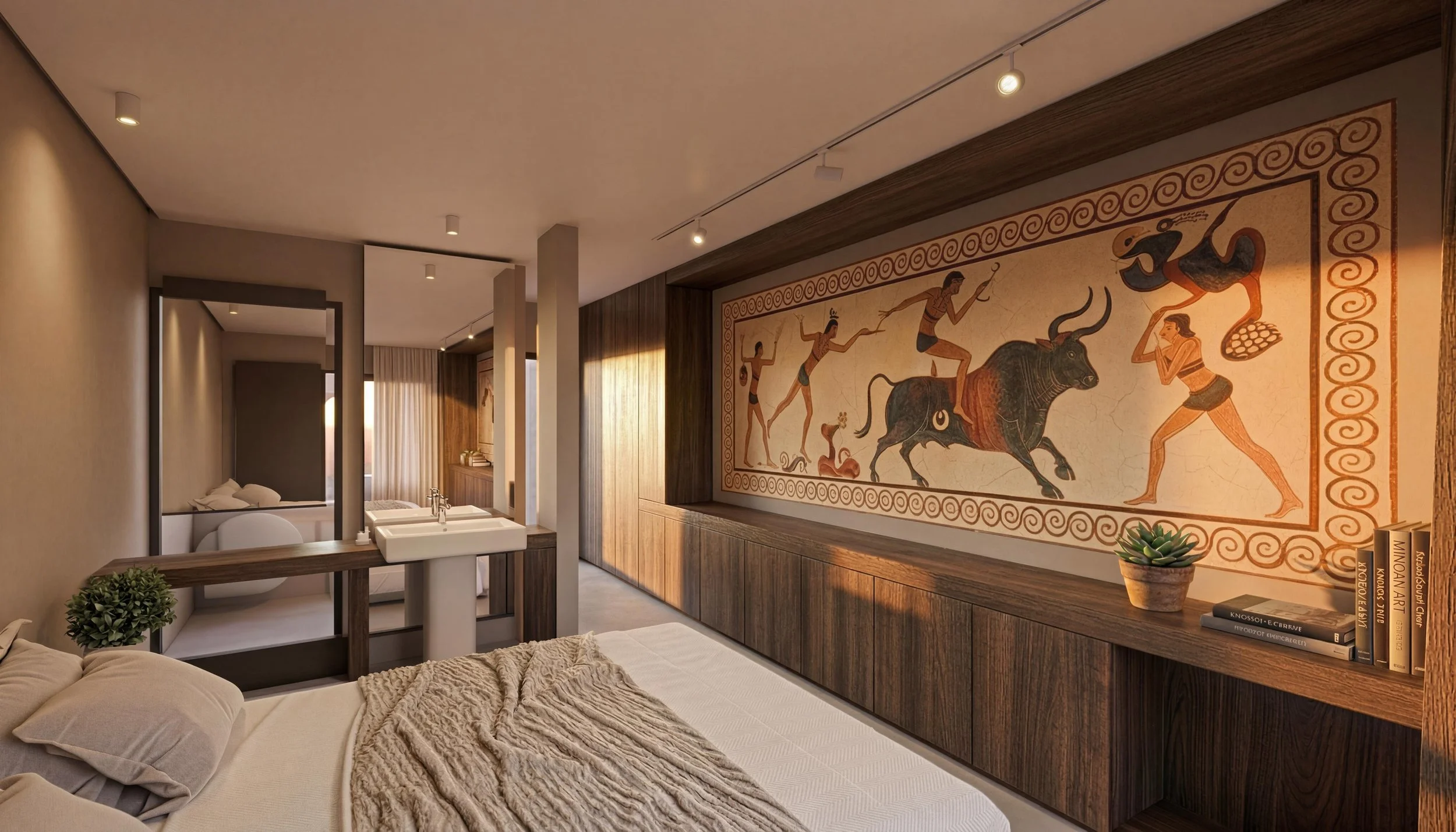 Guest suite with Minoan art