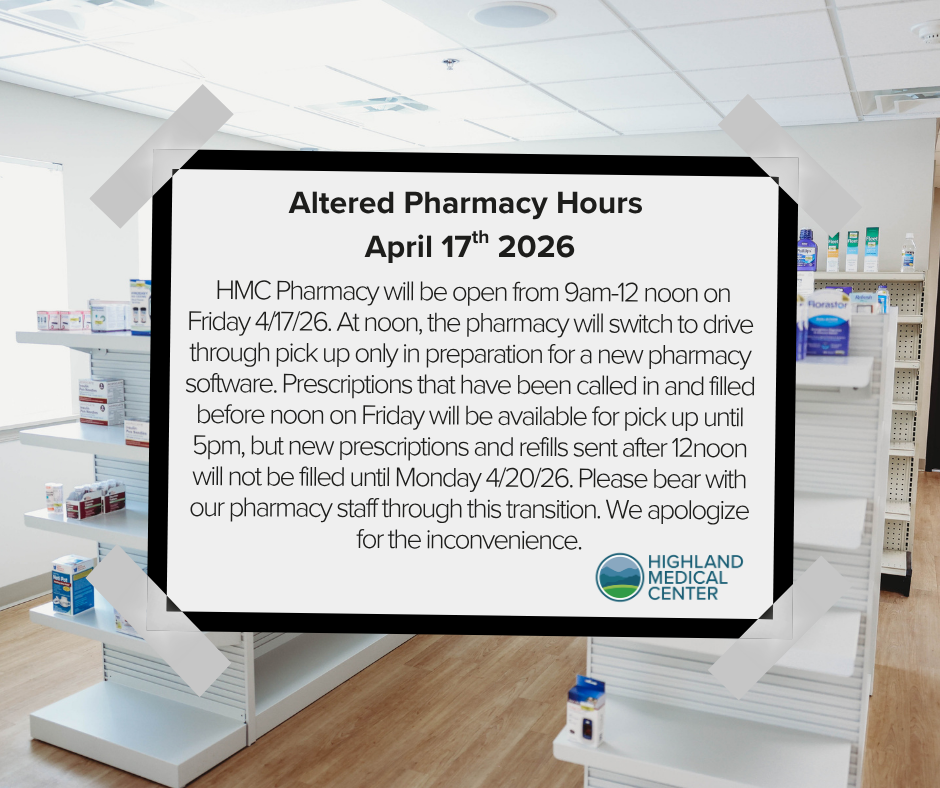 Altered Pharmacy Hours for April 17th, 2026