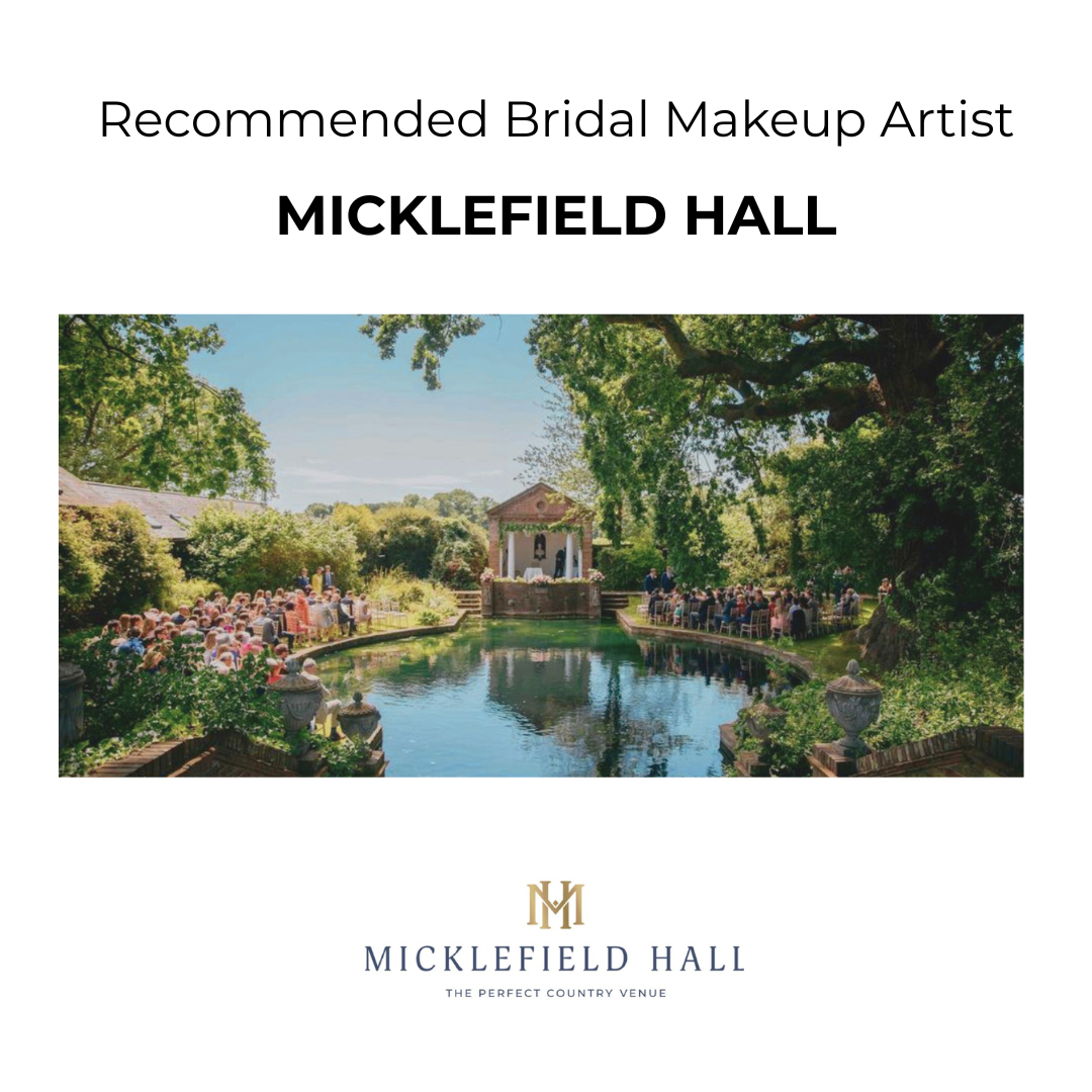 Bridal Makeup Artist at Micklefield Hall, Hertfordshire.