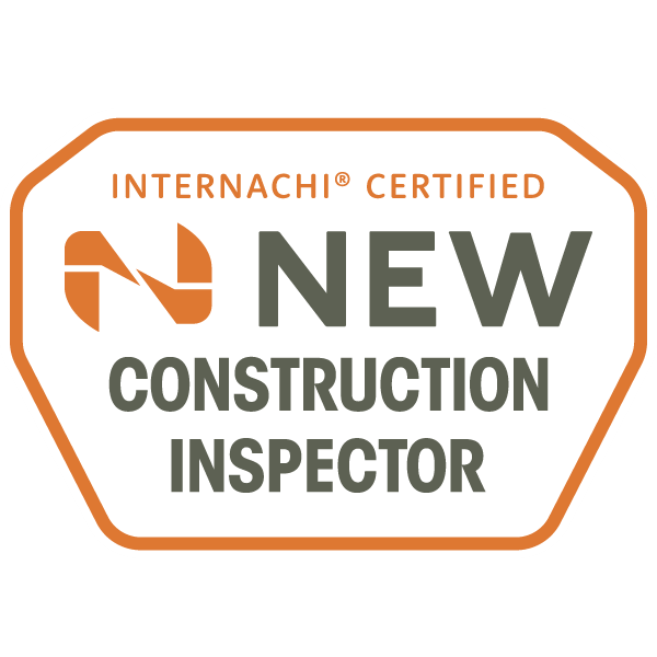 Badge indicating InterNACHI® certification as a New Construction Inspector.
