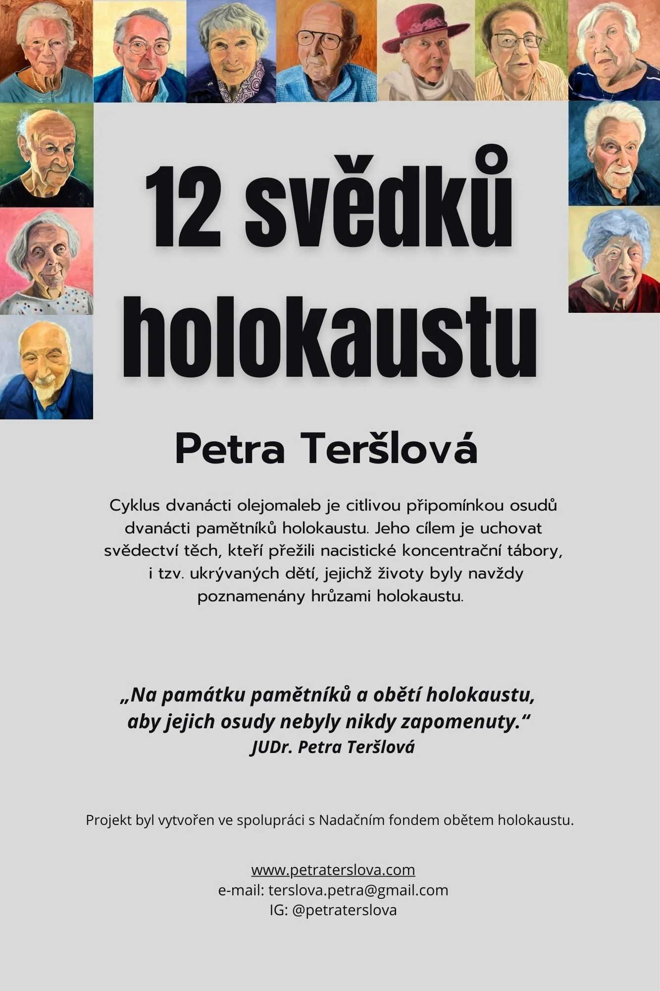 Petra Teršlová_12 svědků holokaustu
