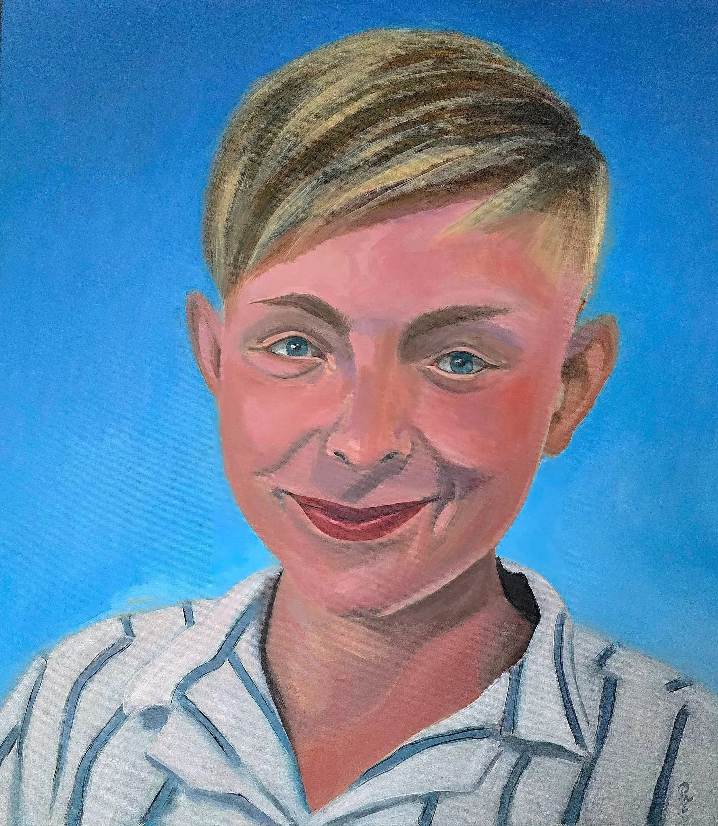 Honzík, 2026, olej na plátně, 100 x 90 cm