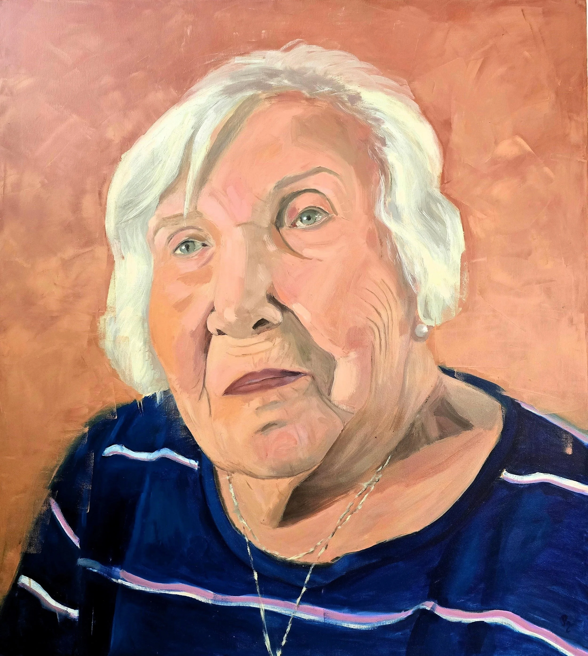 Jana Dubová, olej na plátně, 100 x 90 cm
