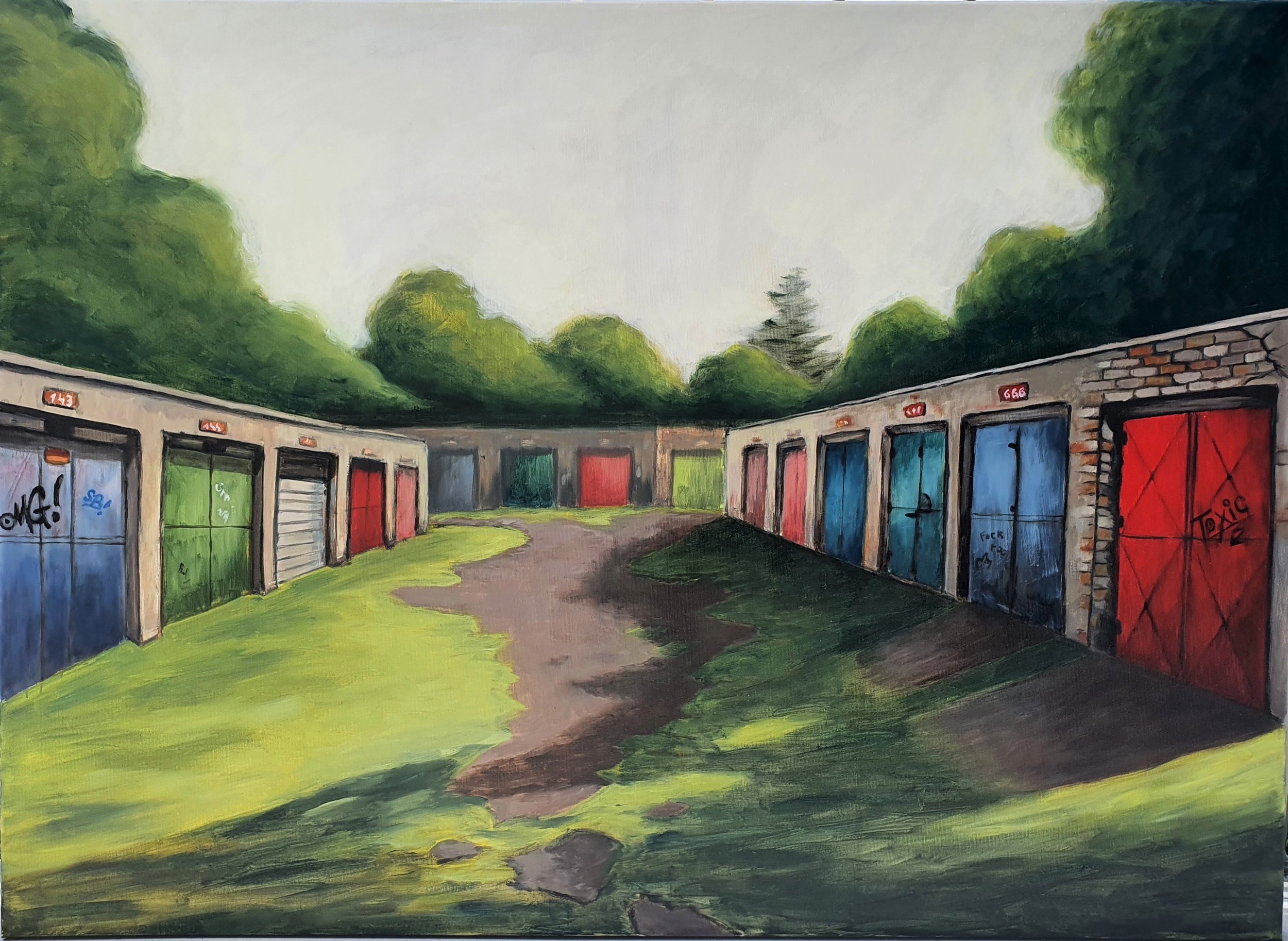 In August, 2020, oil on canvas, 100 x 70 cm, SOLD
