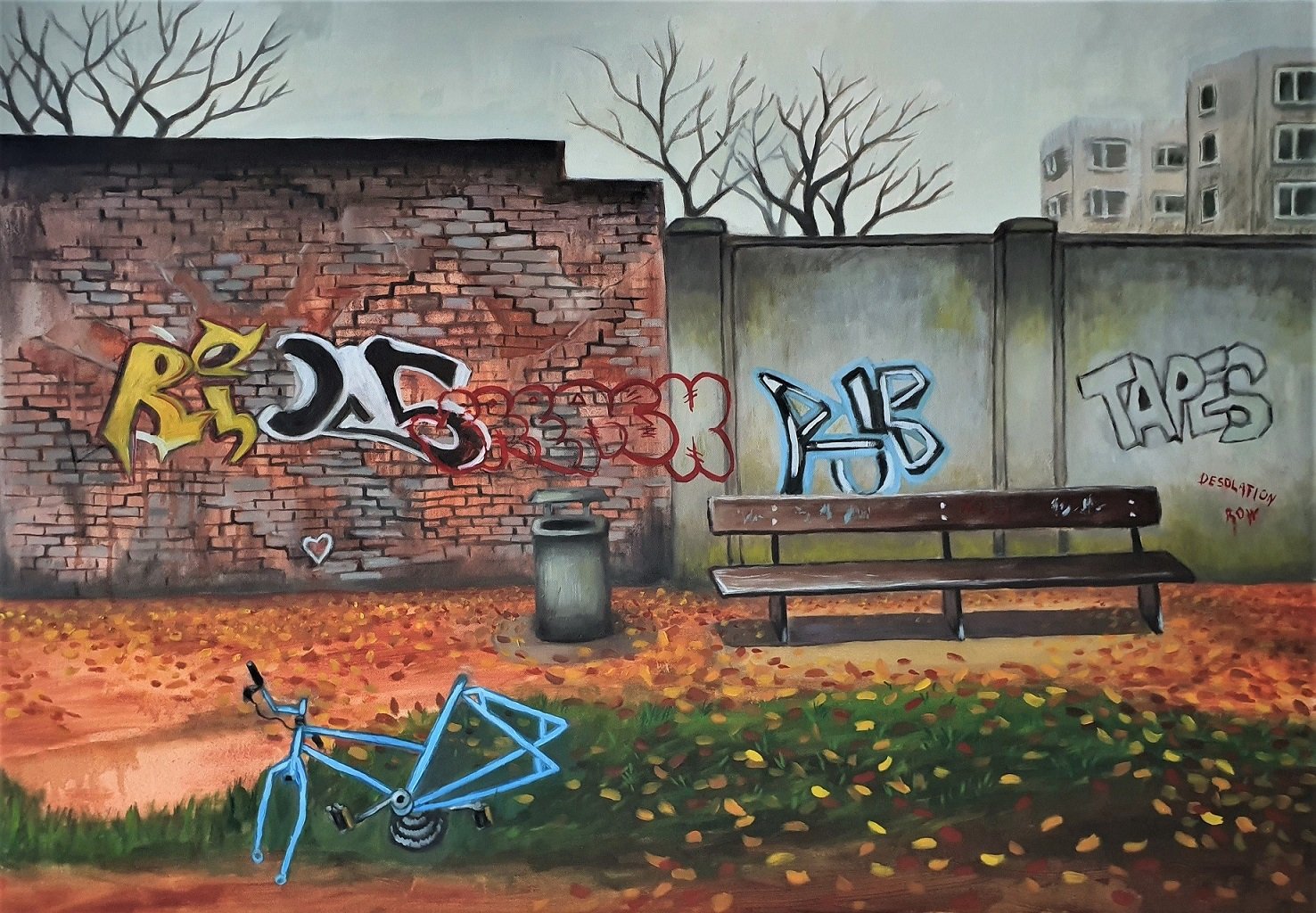 Because We Are Here, 2020, oil on canvas
100 x 70 cm, SOLD