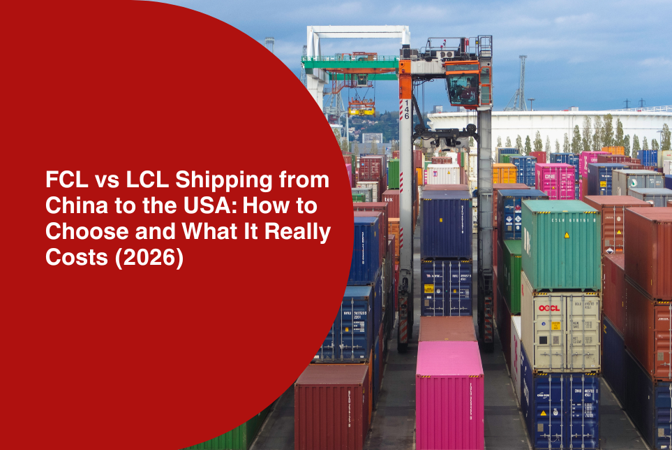 FCL vs LCL Shipping from China to the USA: How to Choose and What It Really Costs (2026)