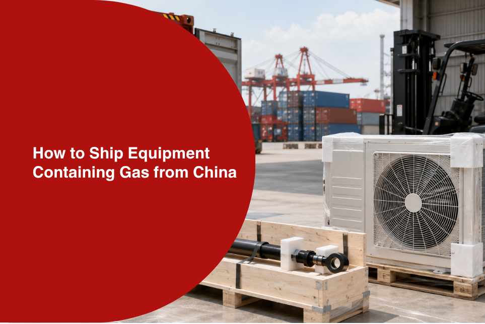 Shipping Equipment Containing Gas from China: DG Classification, Exemptions and Degassing