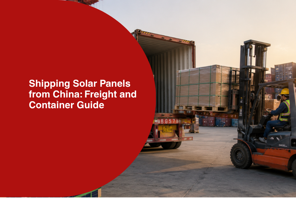 Shipping Solar Panels from China: Freight and Container Guide