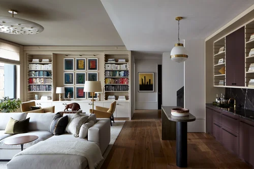 Photo inspiration: Visual Reference: Soho Penthouse Sculptural Furnishings Curated Art Full Scope