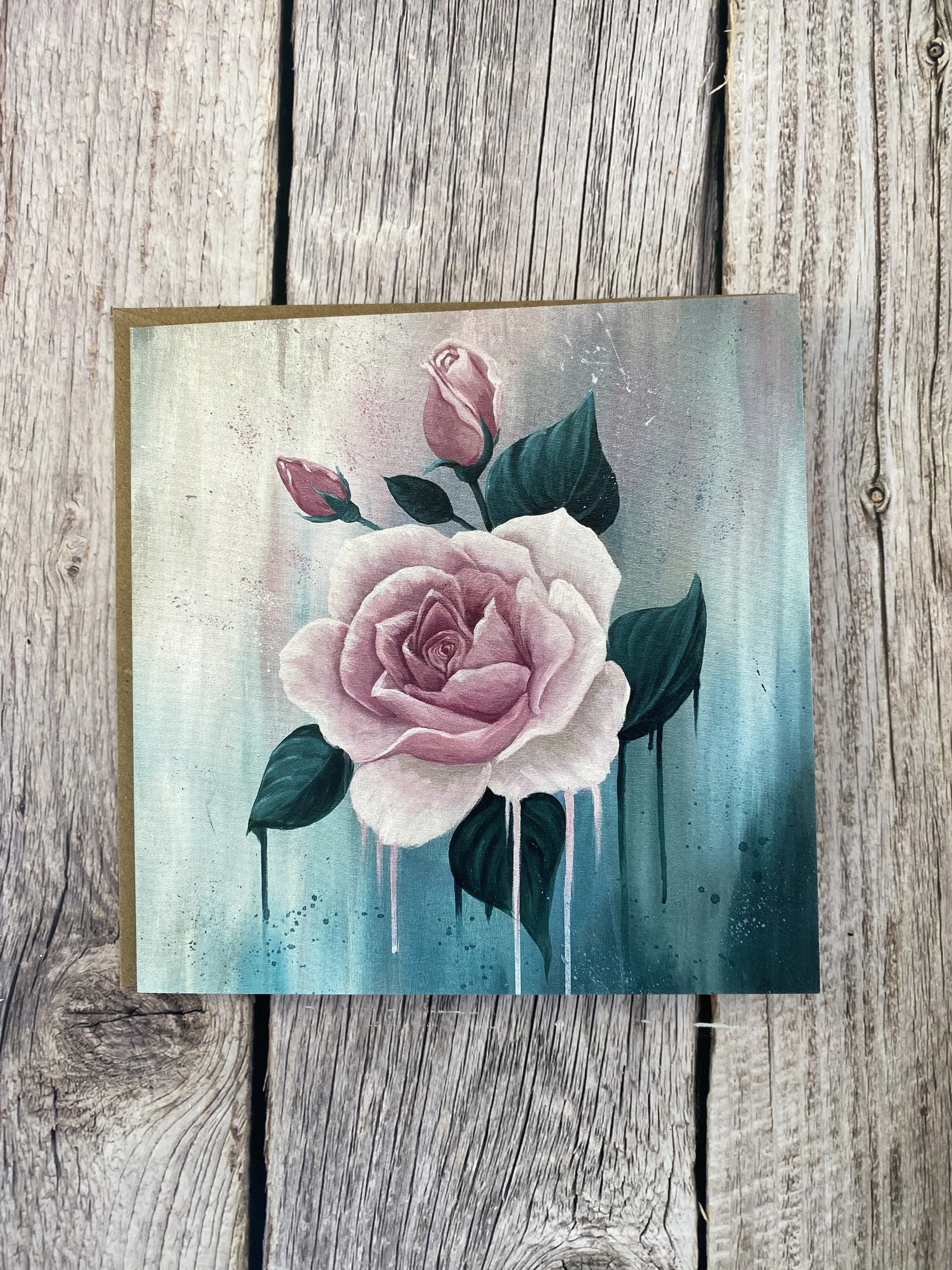 'love' The rose Greeting card