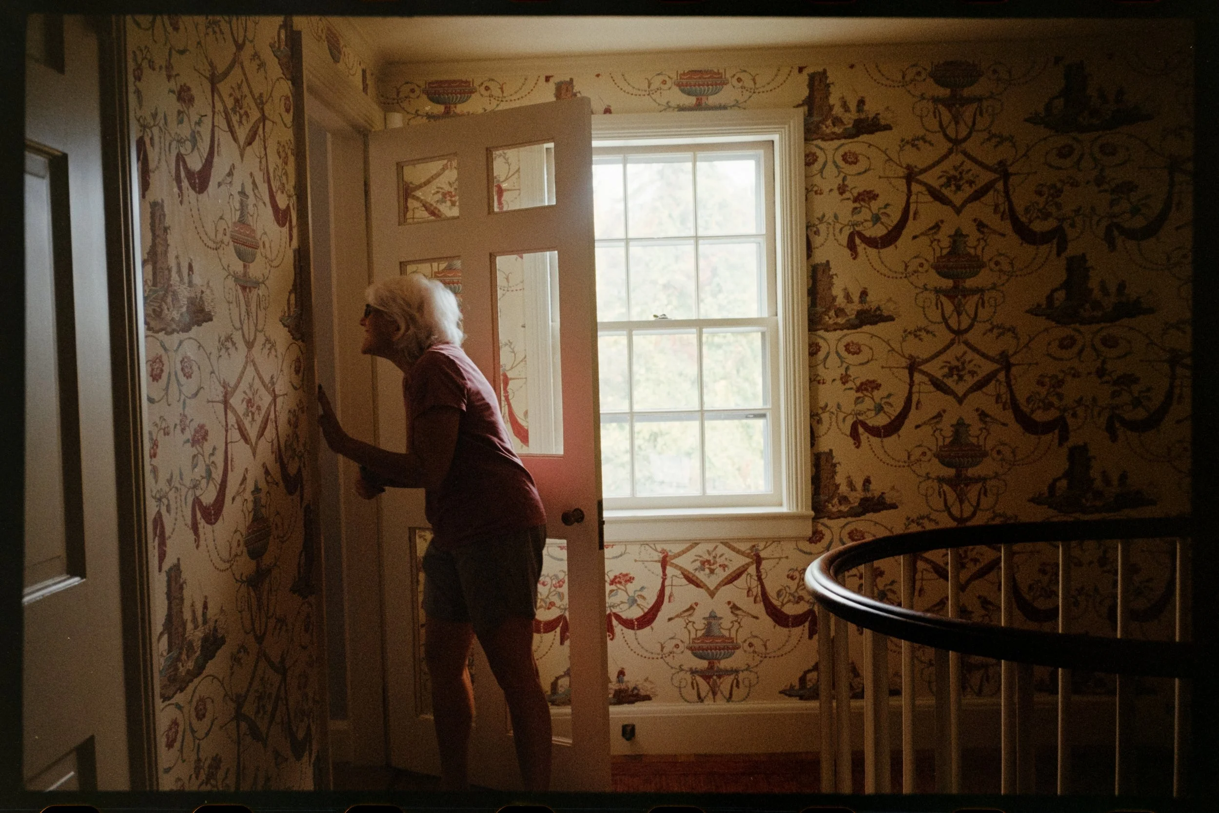 Honest, non-posed moments while getting ready for a wedding, captured on analog film by Caribbean Wedding Photographer Edgardo Andres.