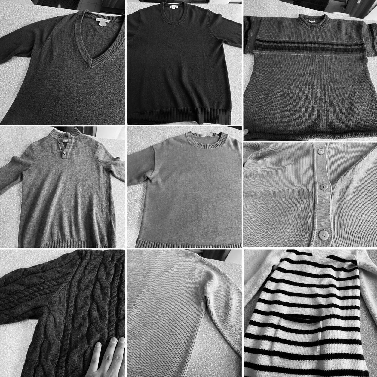 Professional sweater and knitwear dry cleaning services at Joy Cleaners