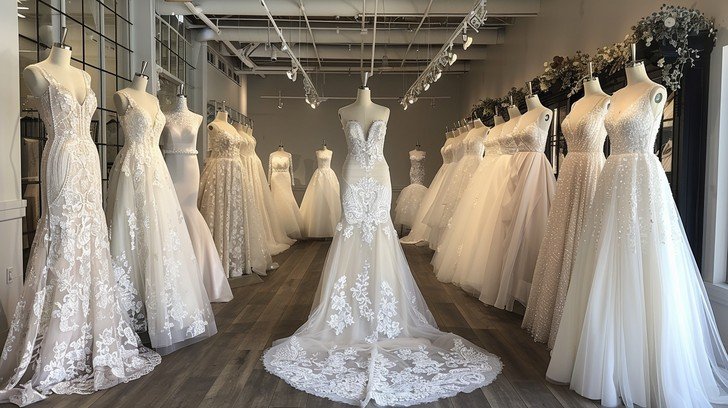Professional wedding gown cleaning and preservation services.