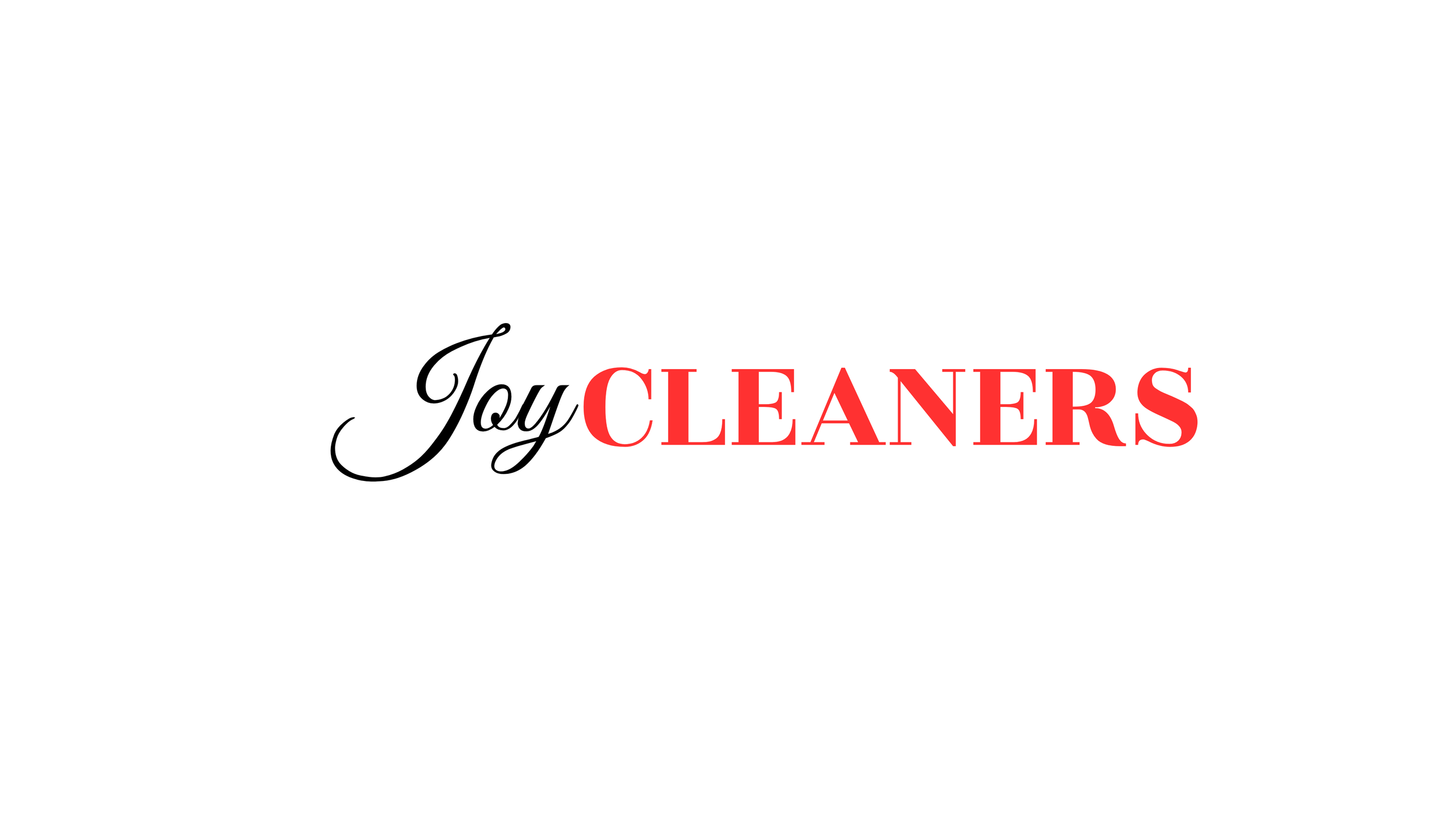 Joy Cleaners logo in website footer for dry cleaning and alteration services in Milwaukee, Wisconsin.
