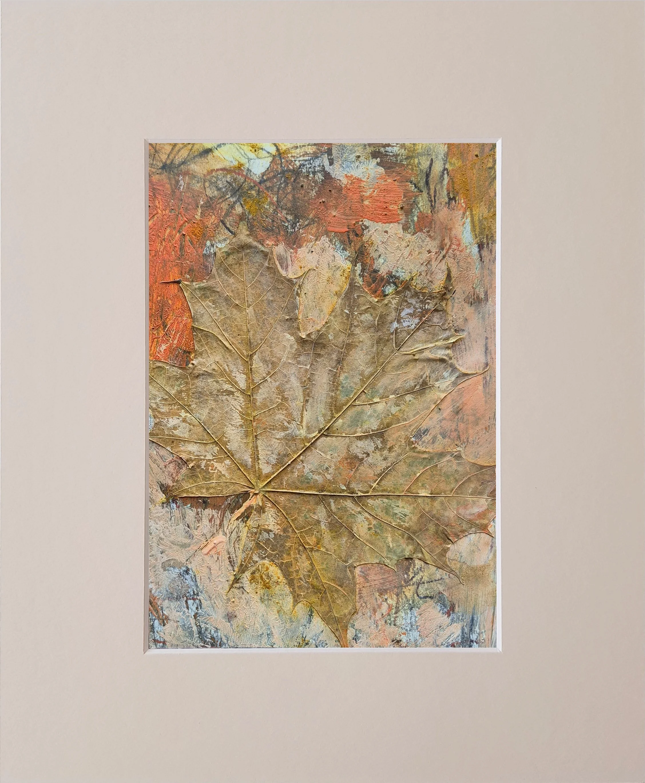  Autumn I     acrylic on paper, 30.5 x 25.5 cm with mounting, 2024