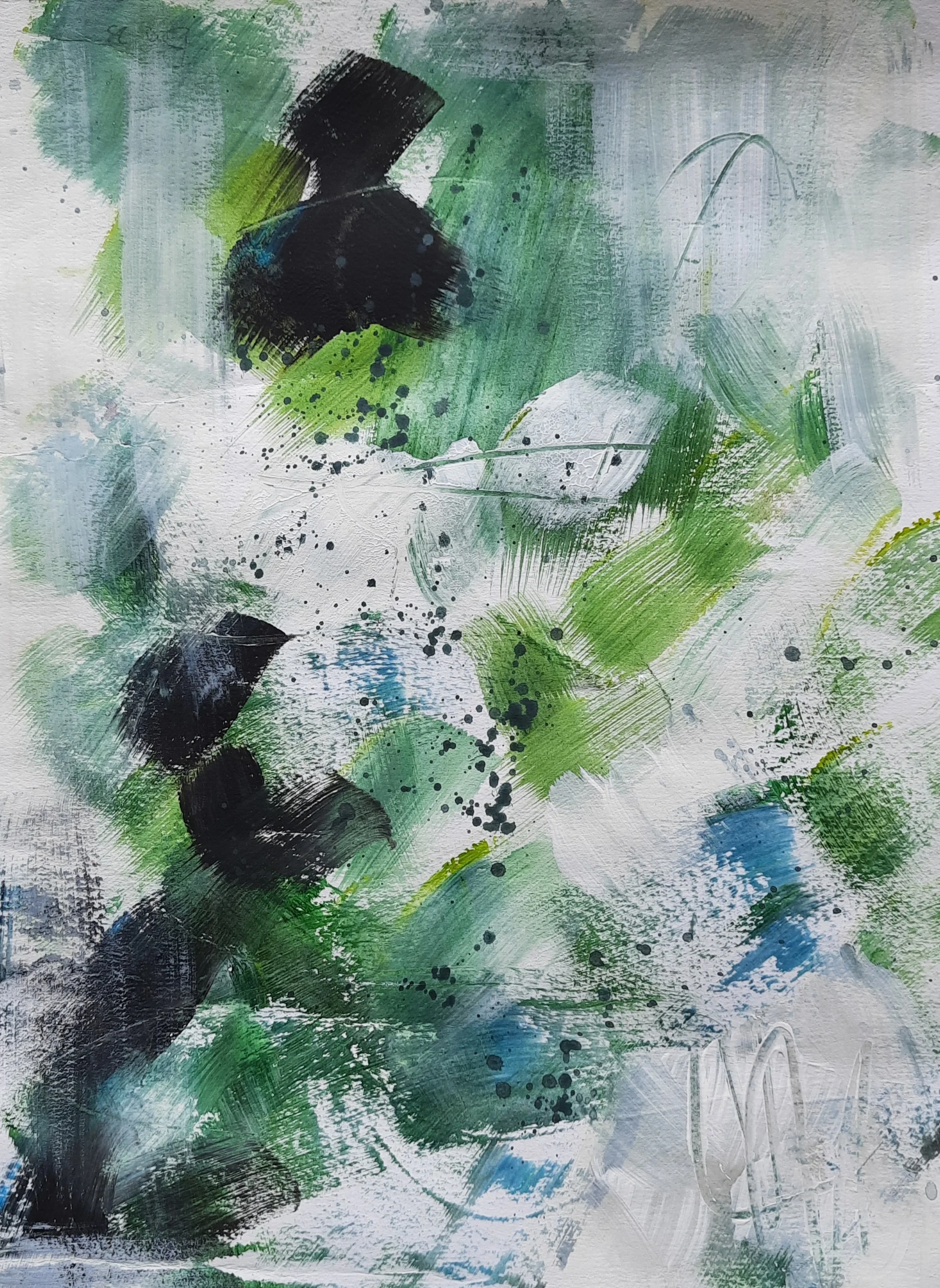 Prato Fiorito,   acrylic on paper, 24 x 32 cm, available for purchase