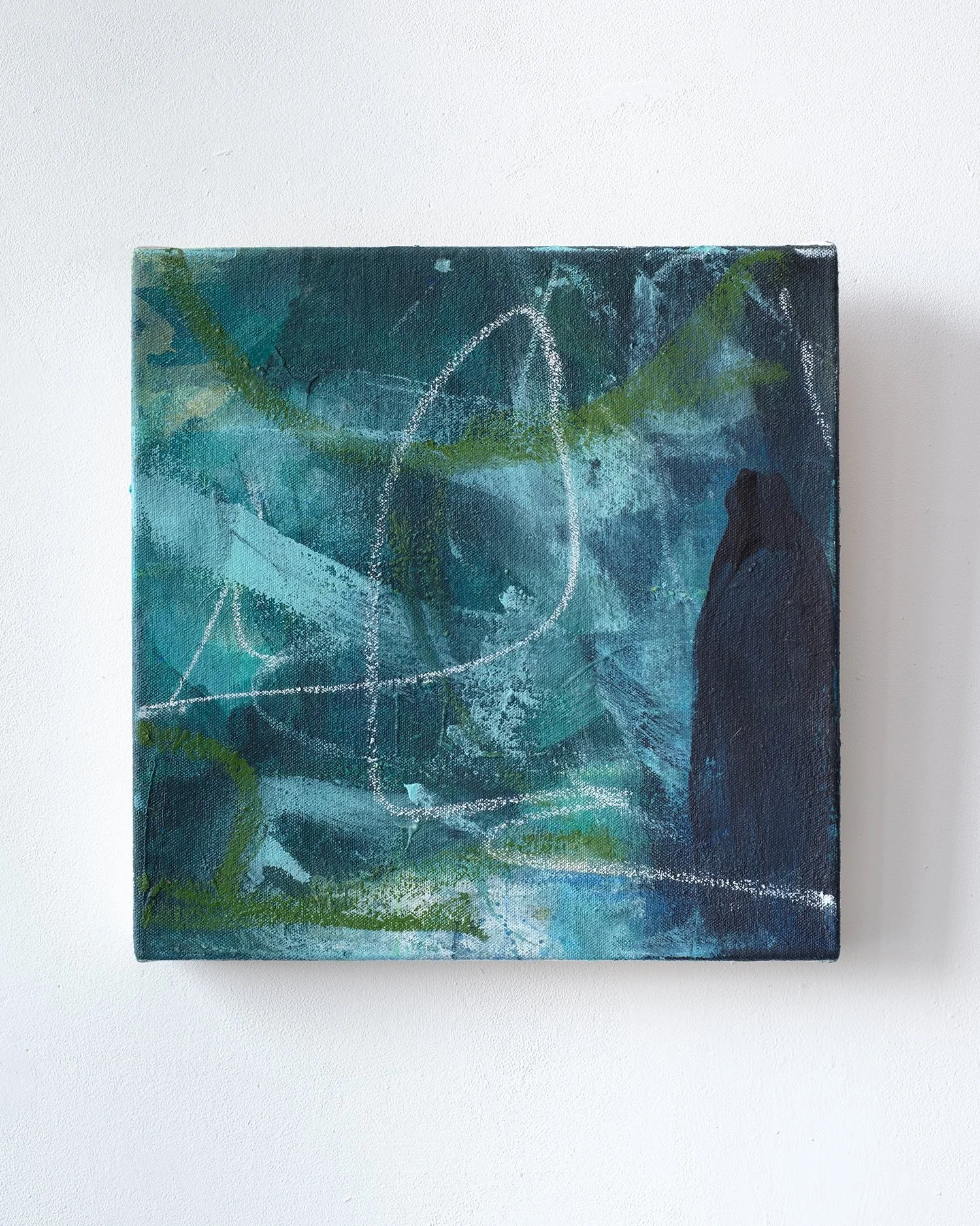 Untitled (blue white scribble)