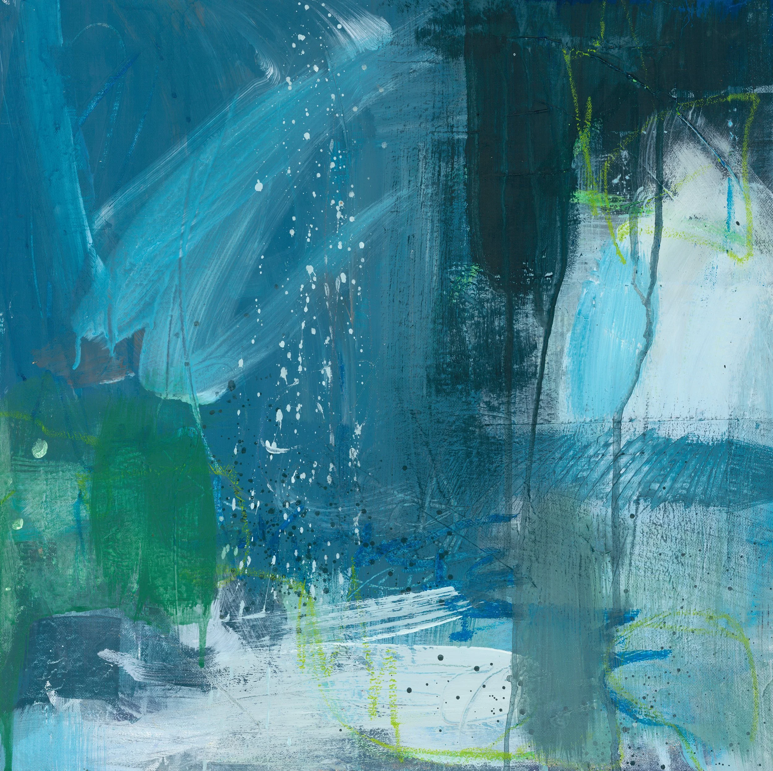  A walk by the lake,   acrylic on canvas, 60 x 60 cm, 2025