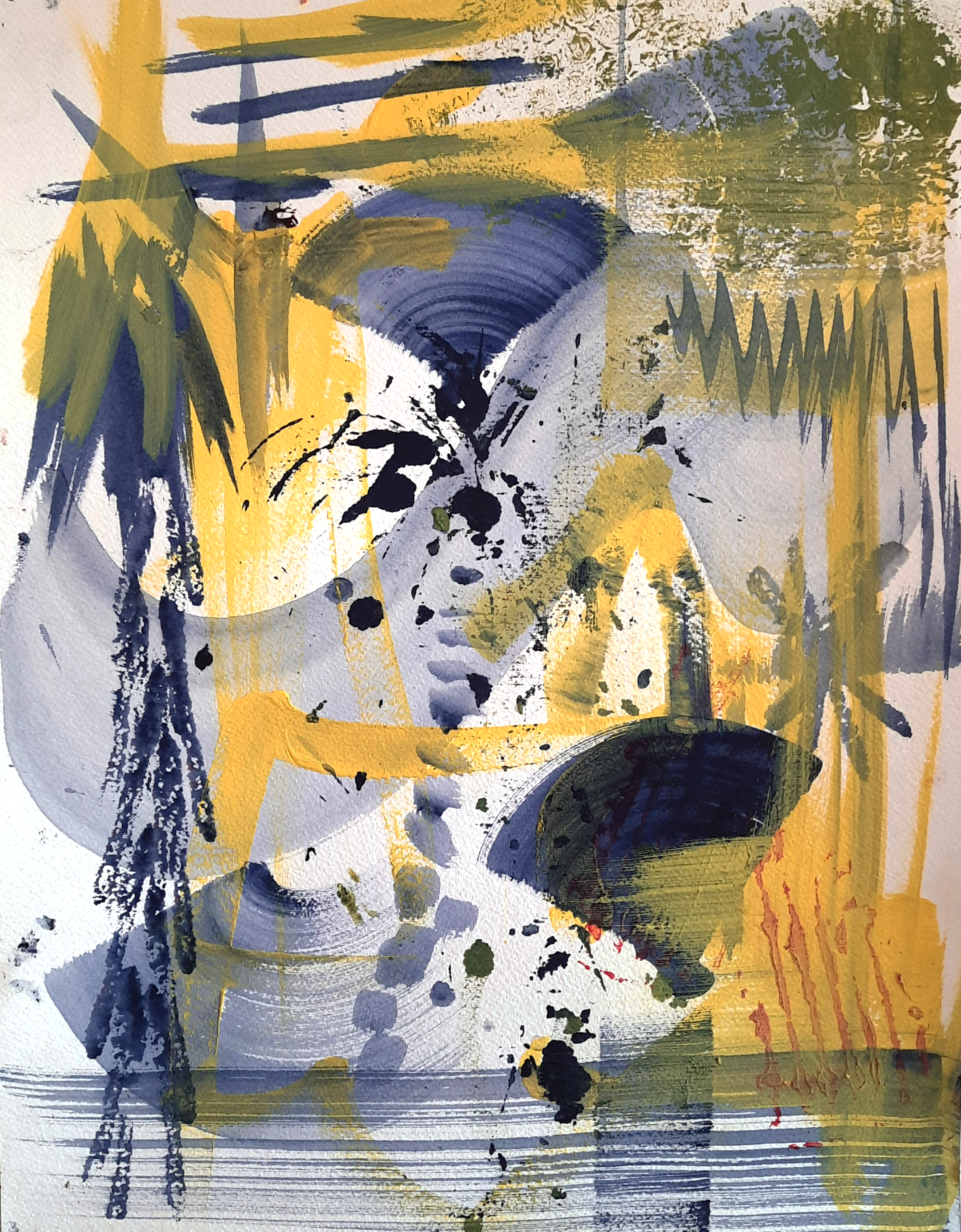 Japan,   acrylic on paper, 30 x 21 cm
