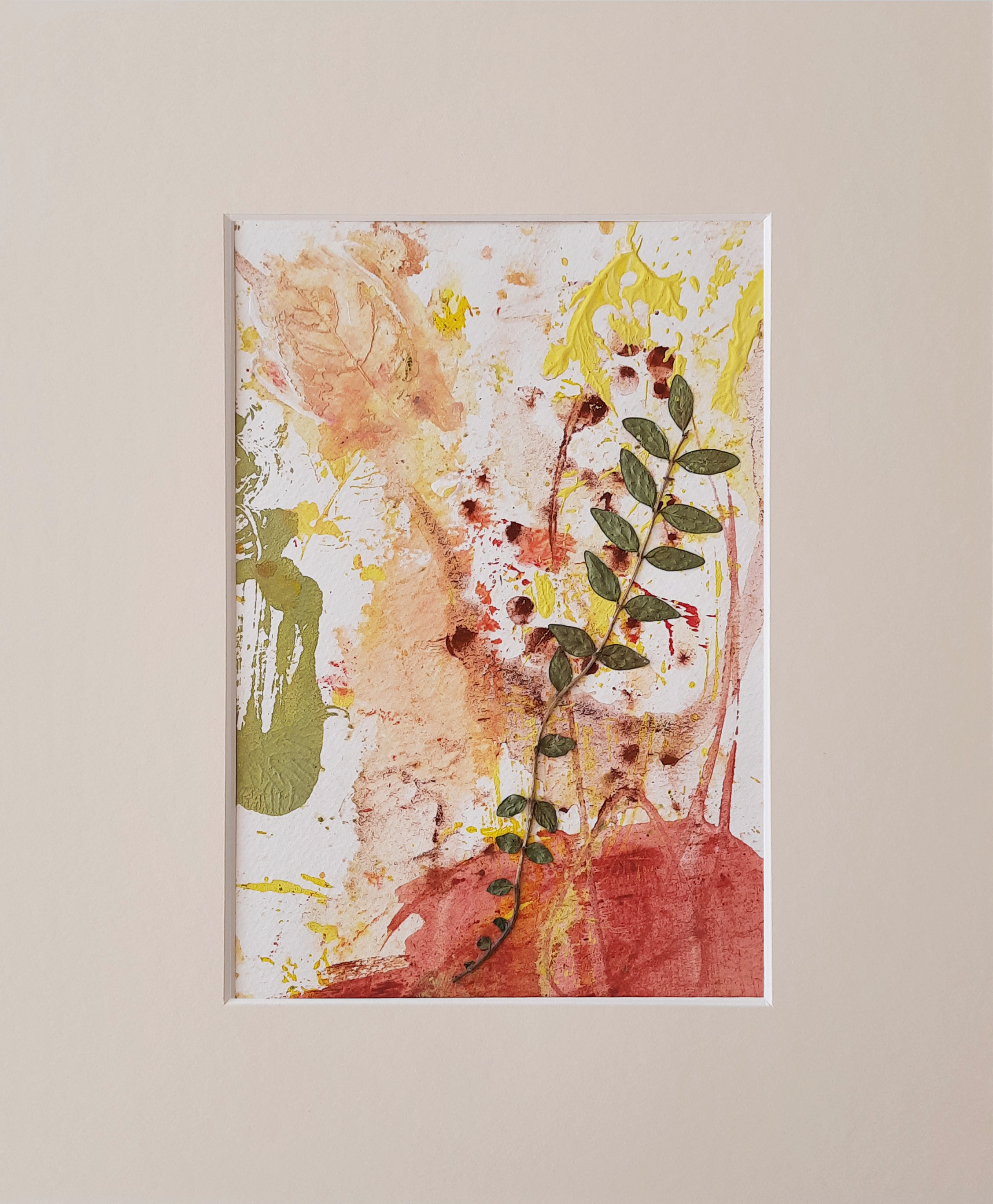  Autumn I     acrylic on paper, 30.5 x 25.5 cm with mounting, 2023