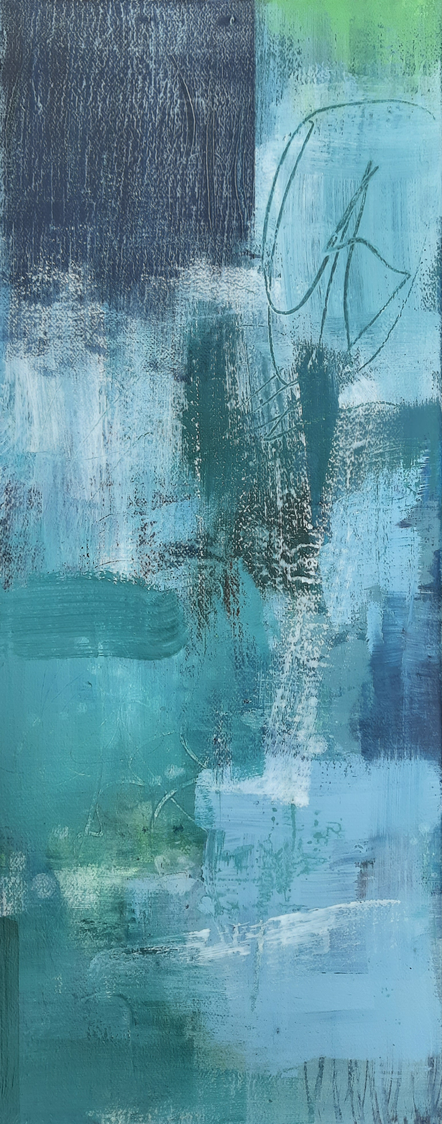 When Darkness Falls,   acrylic on canvas, 20 x 49.5 cm, available for purchase