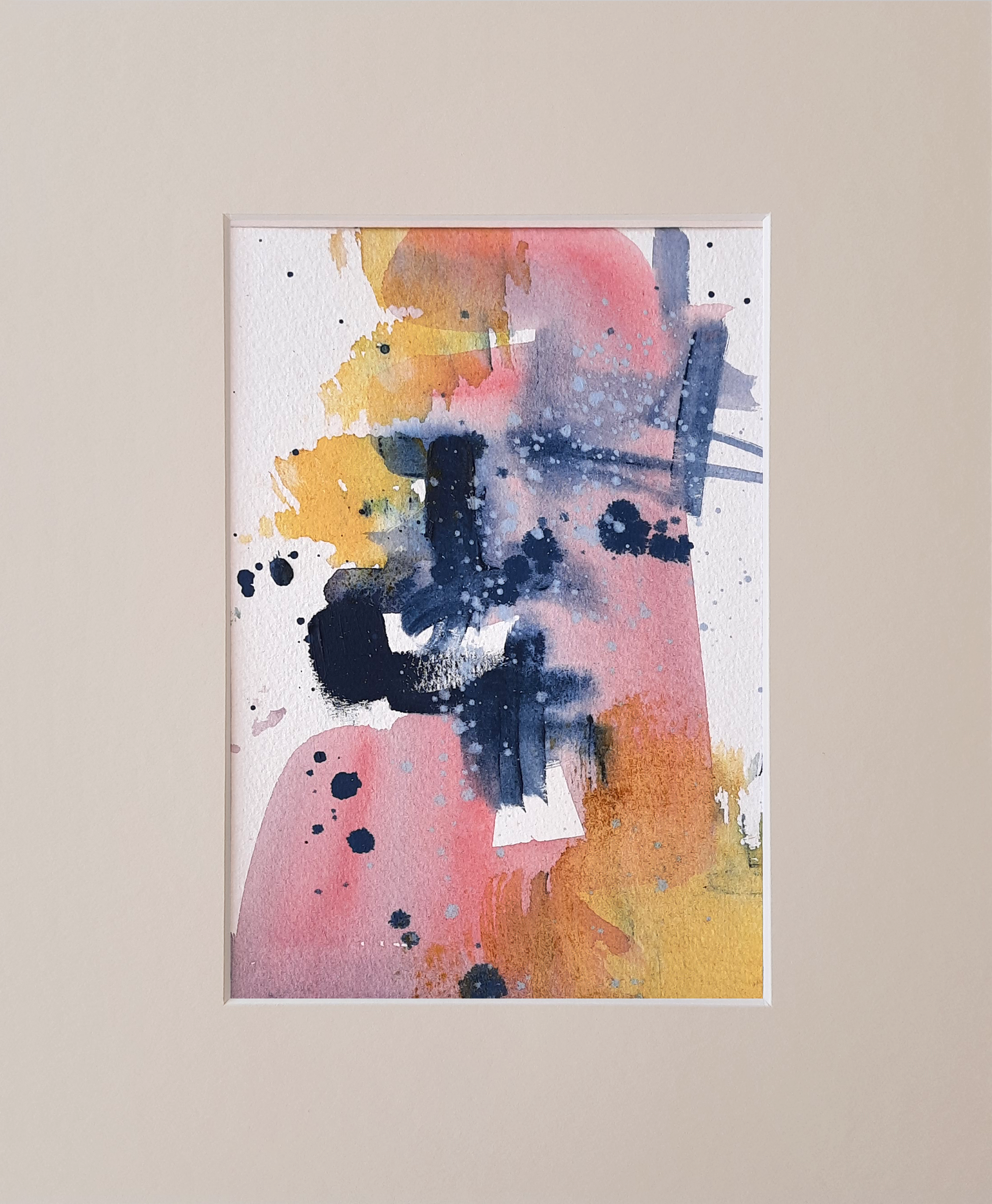   Summer     acrylic on paper, 30.5 x 25.5 cm with mounting, 2023