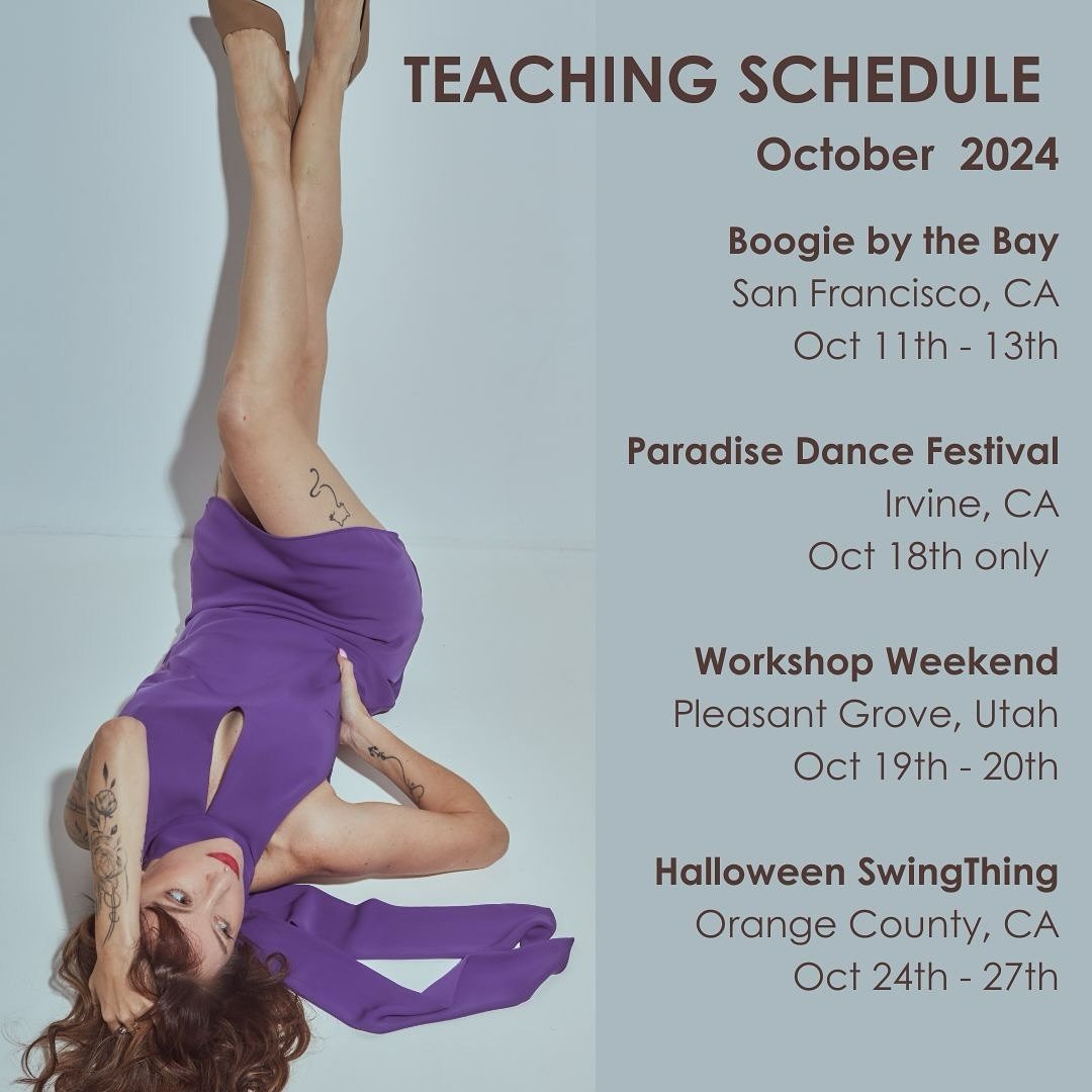 Where I’ll be in October!