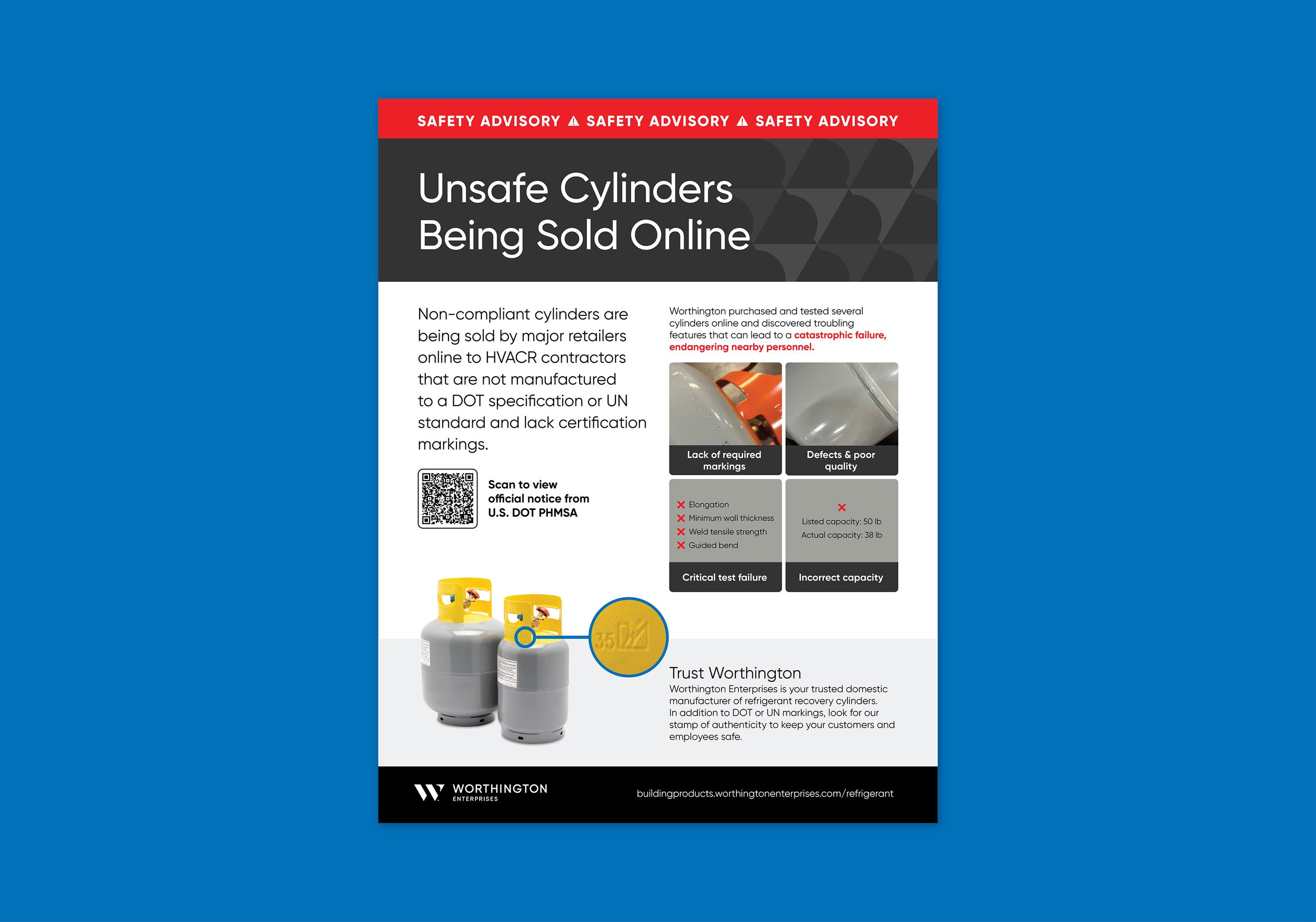 Cylinder Safety Advisory Sheet