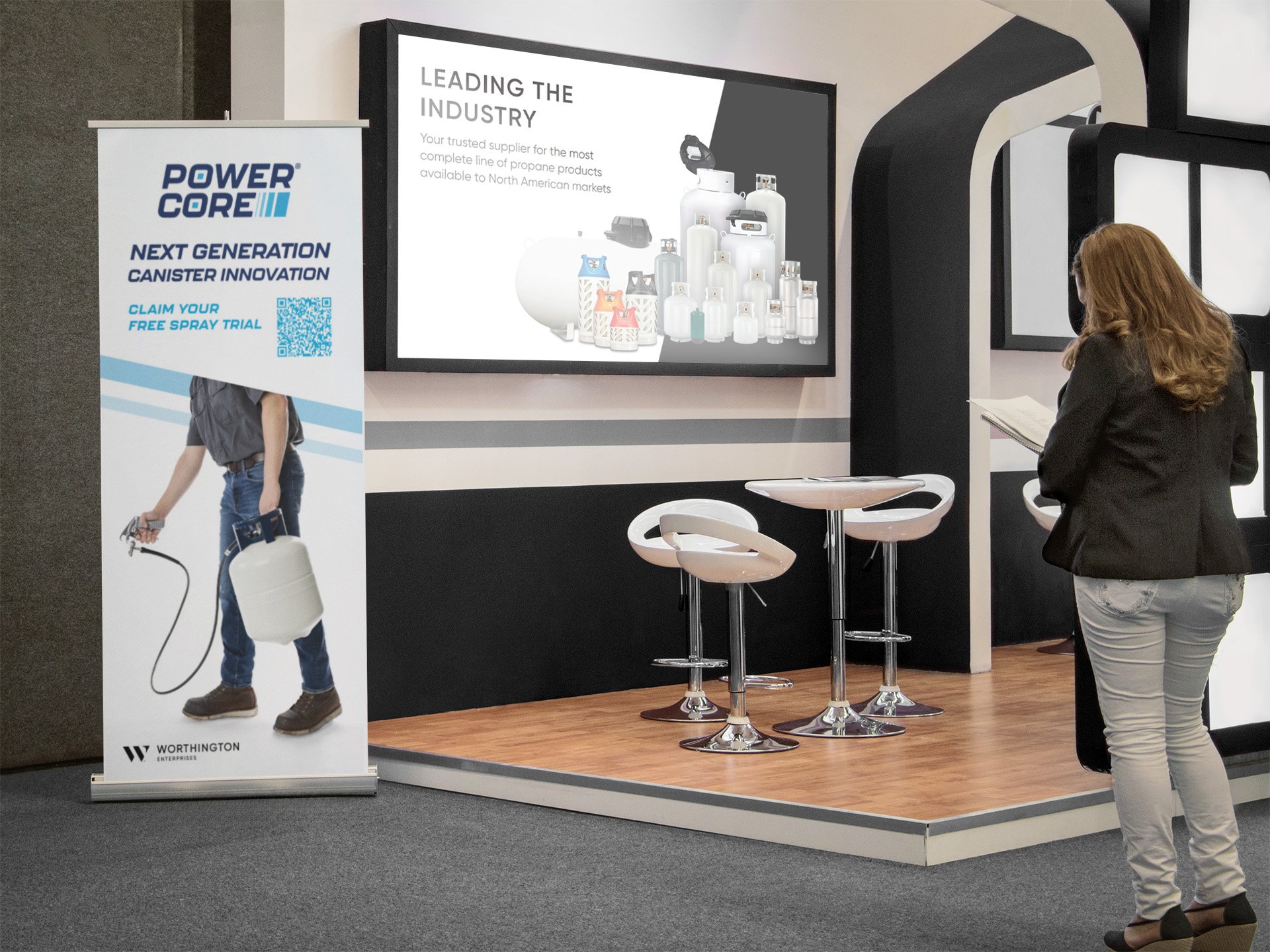 PowerCore Trade Show Banner