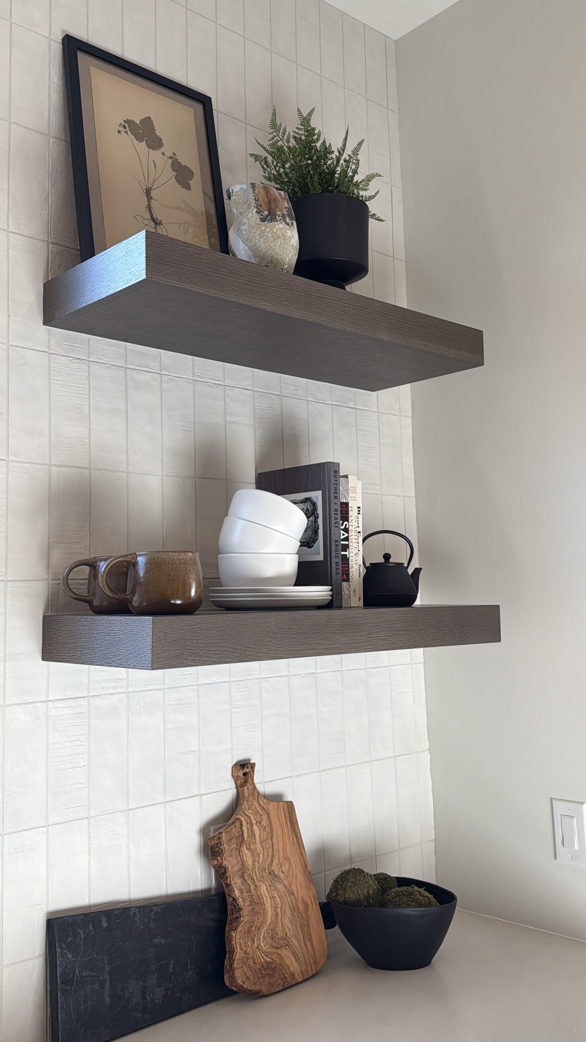 Behind the scenes photograph of kitchen decor captured by Wildflower Events BTS and Content Creation YEG