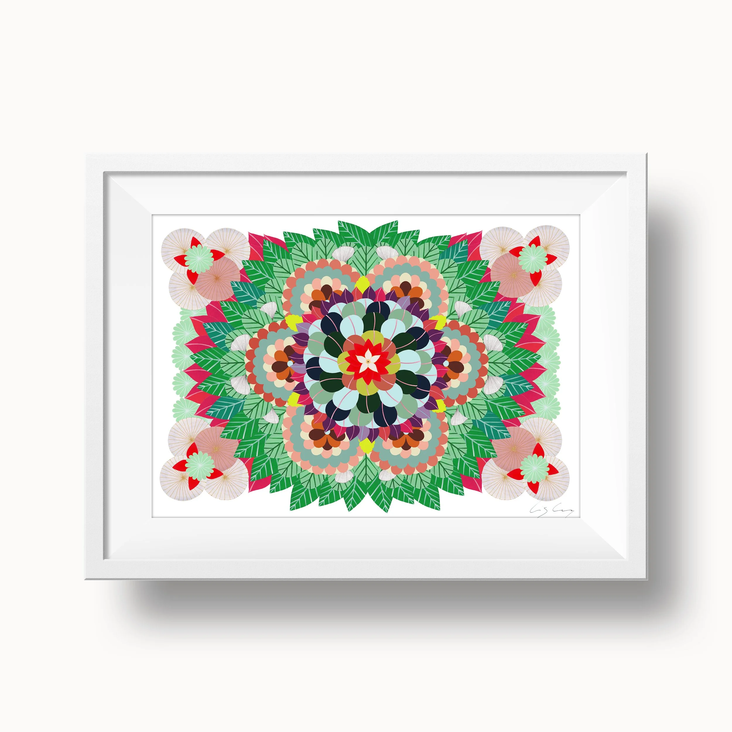 Nature-mandala-with-flowers-leaves