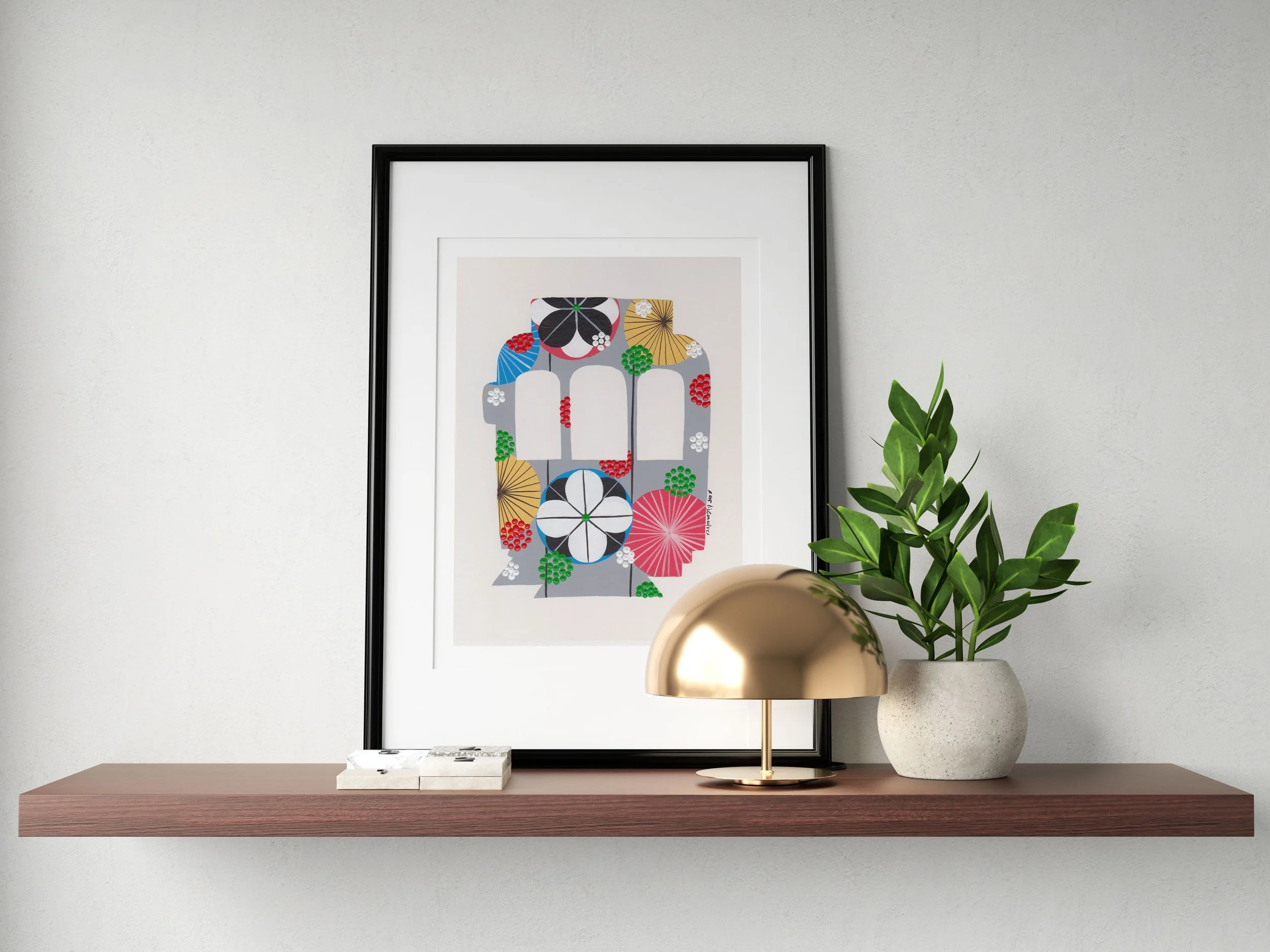 Tram (Grey) - Fine art print by Lis Gonçalves. A modern and colourful take on a famous Portuguese icon.