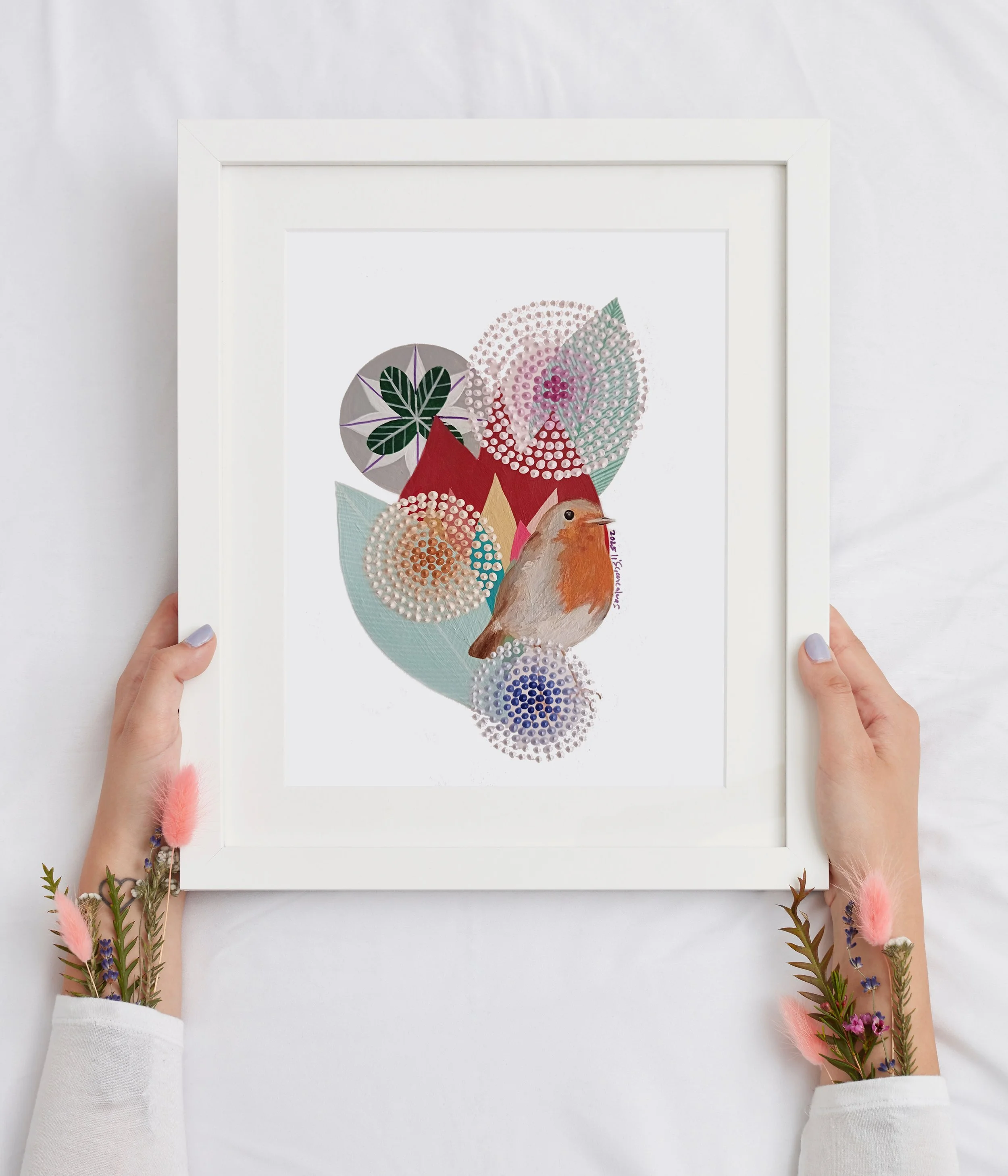 Pisco-robin-original painting