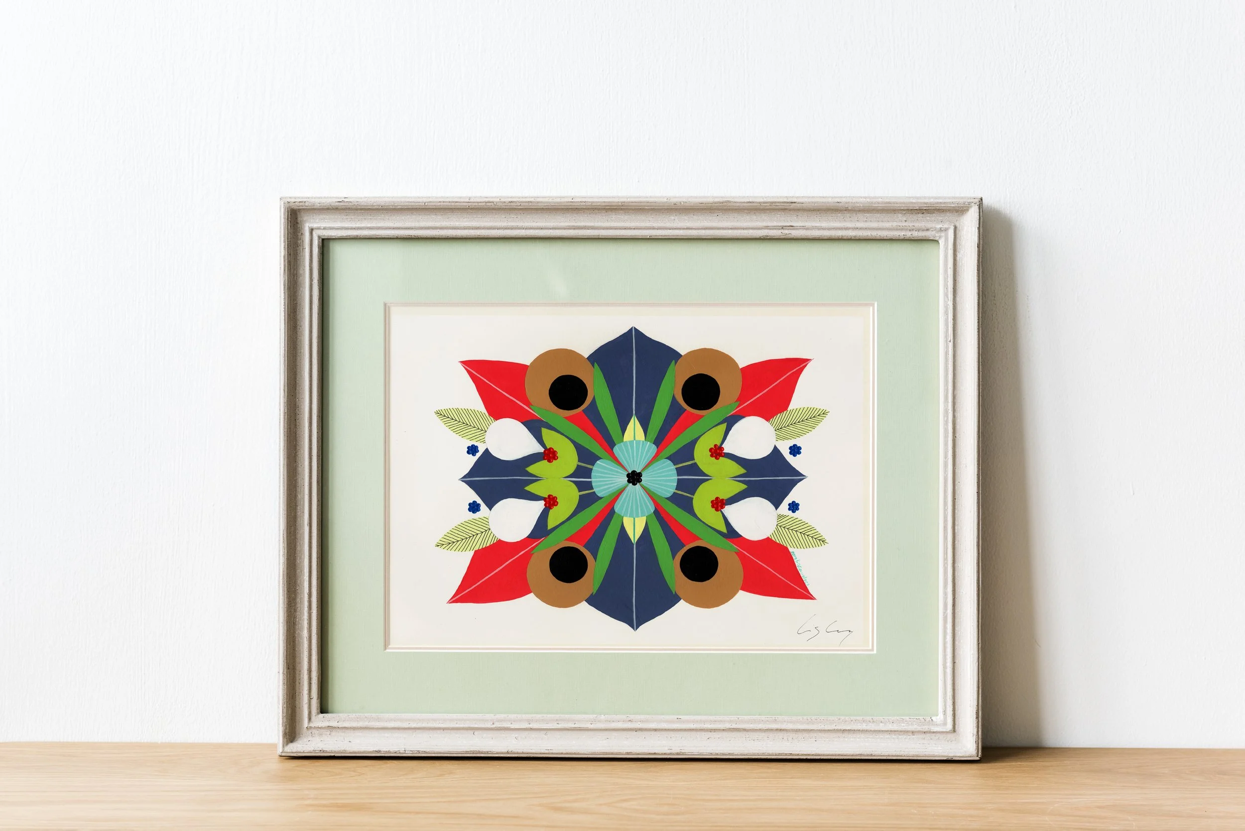 Joy #1 - Fine art print by Lis Gonçalves, from the series of mandala-like art "Energy Reflections".