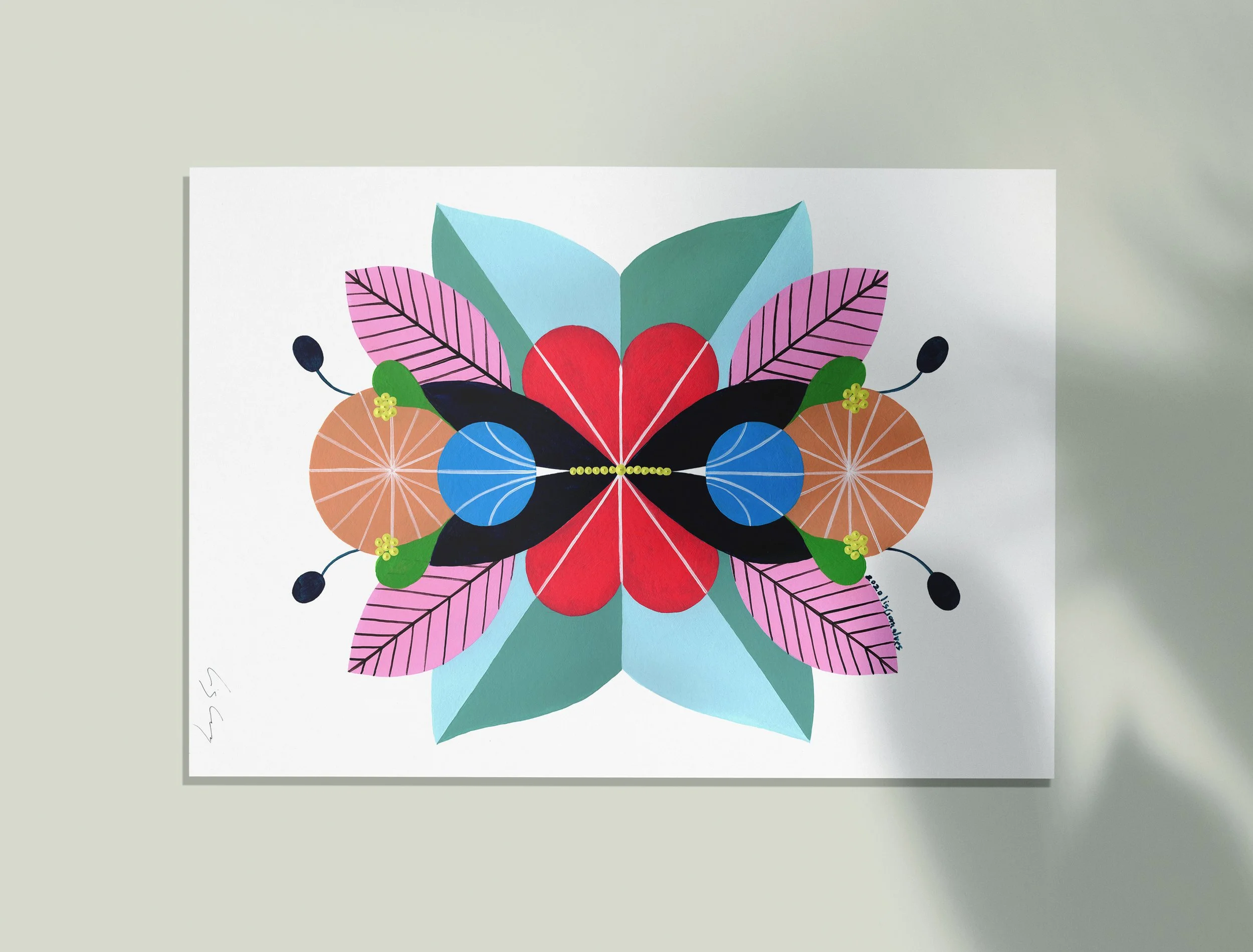 Love #1 - An original artwork by artist Lis Gonçalves, from the series “Energy Reflections”.