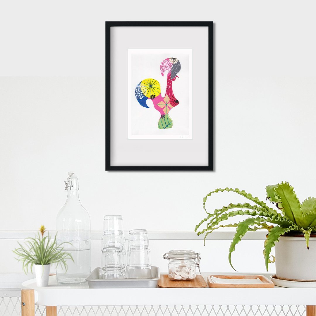 Portuguese Rooster (Pink)