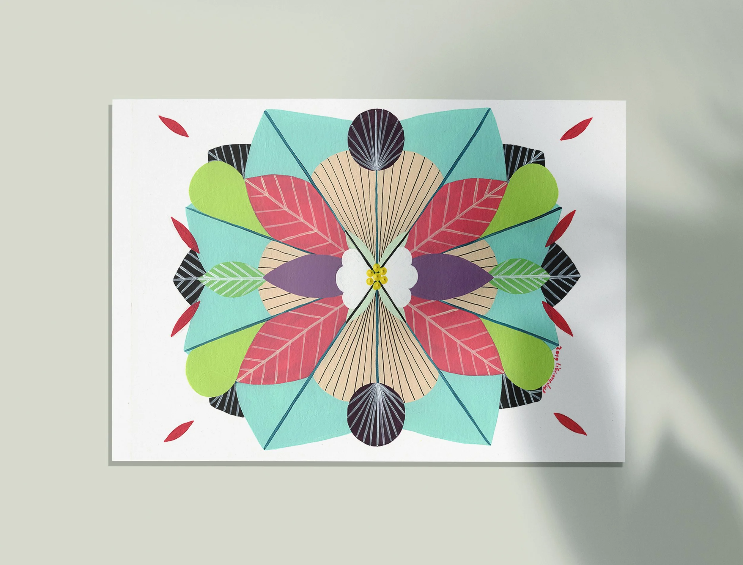 Harmony #1 - An original artwork by artist Lis Gonçalves, from the series “Energy Reflections”.