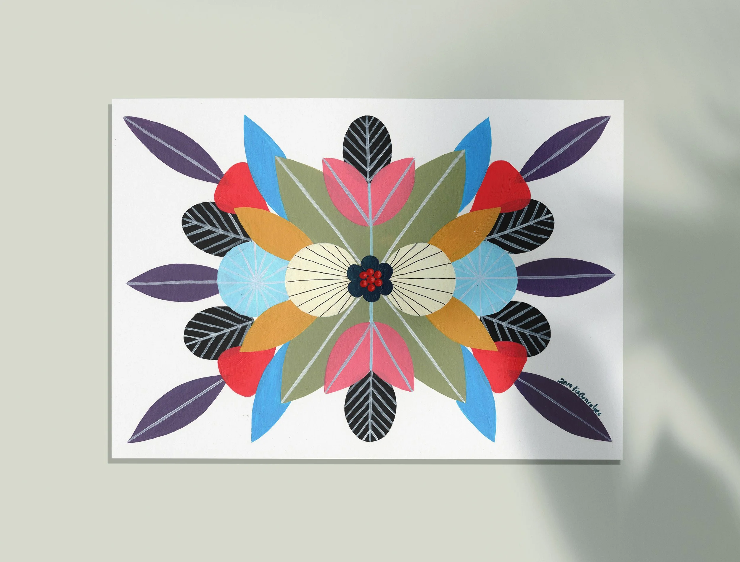 Prosperity #1 - An original artwork by artist Lis Gonçalves, from the series “Energy Reflections”.