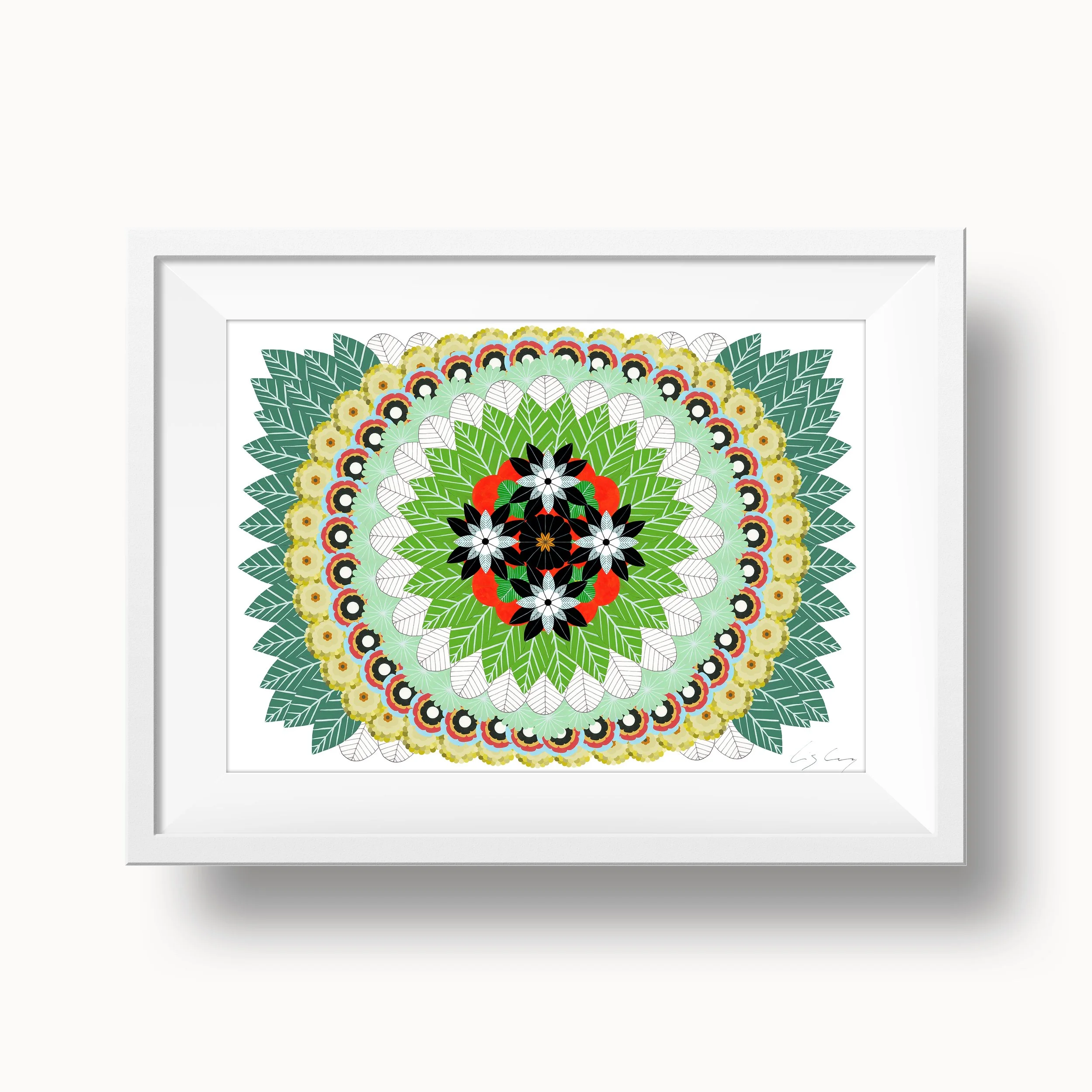 Nature-mandala-with-flowers-leaves