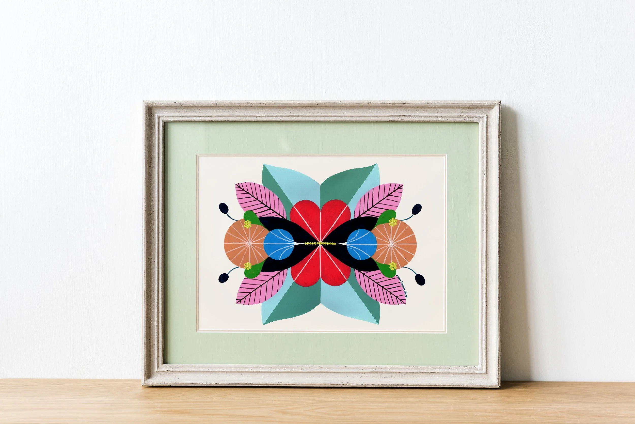 Love #1 - An original artwork by artist Lis Gonçalves, from the series “Energy Reflections”.