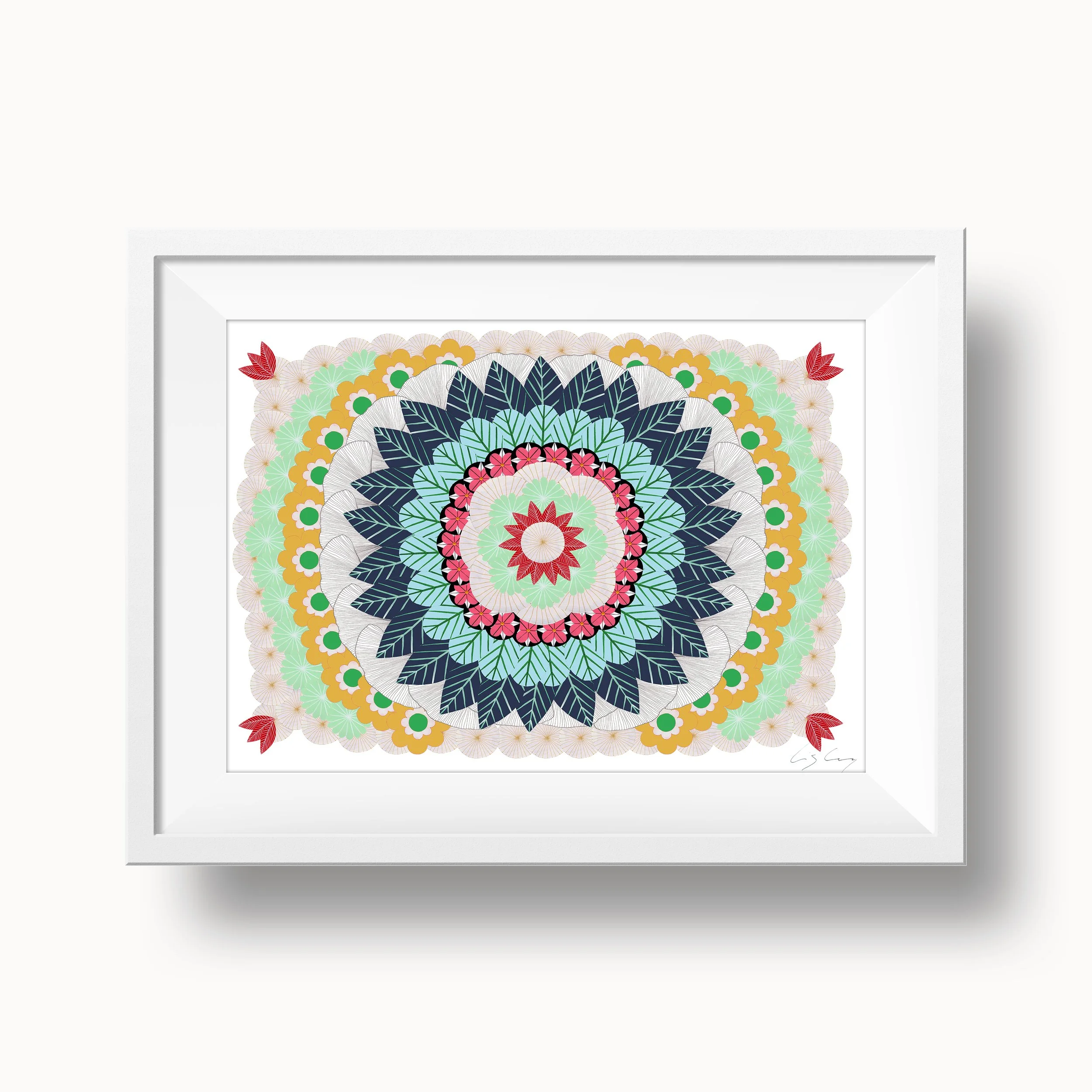 Nature-mandala-with-flowers-leaves