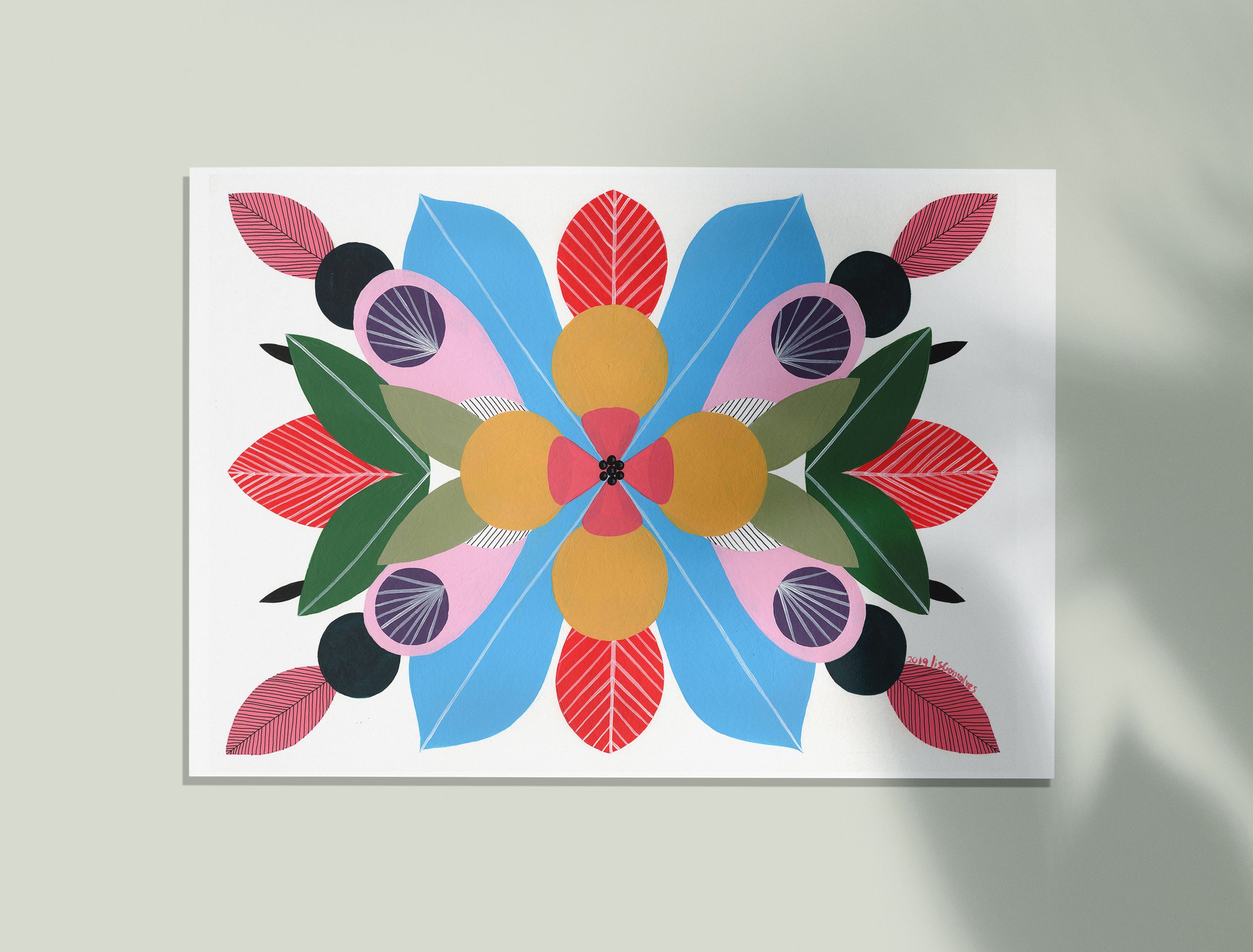 Abundance #1 - An original artwork by artist Lis Gonçalves, from the series “Energy Reflections”.