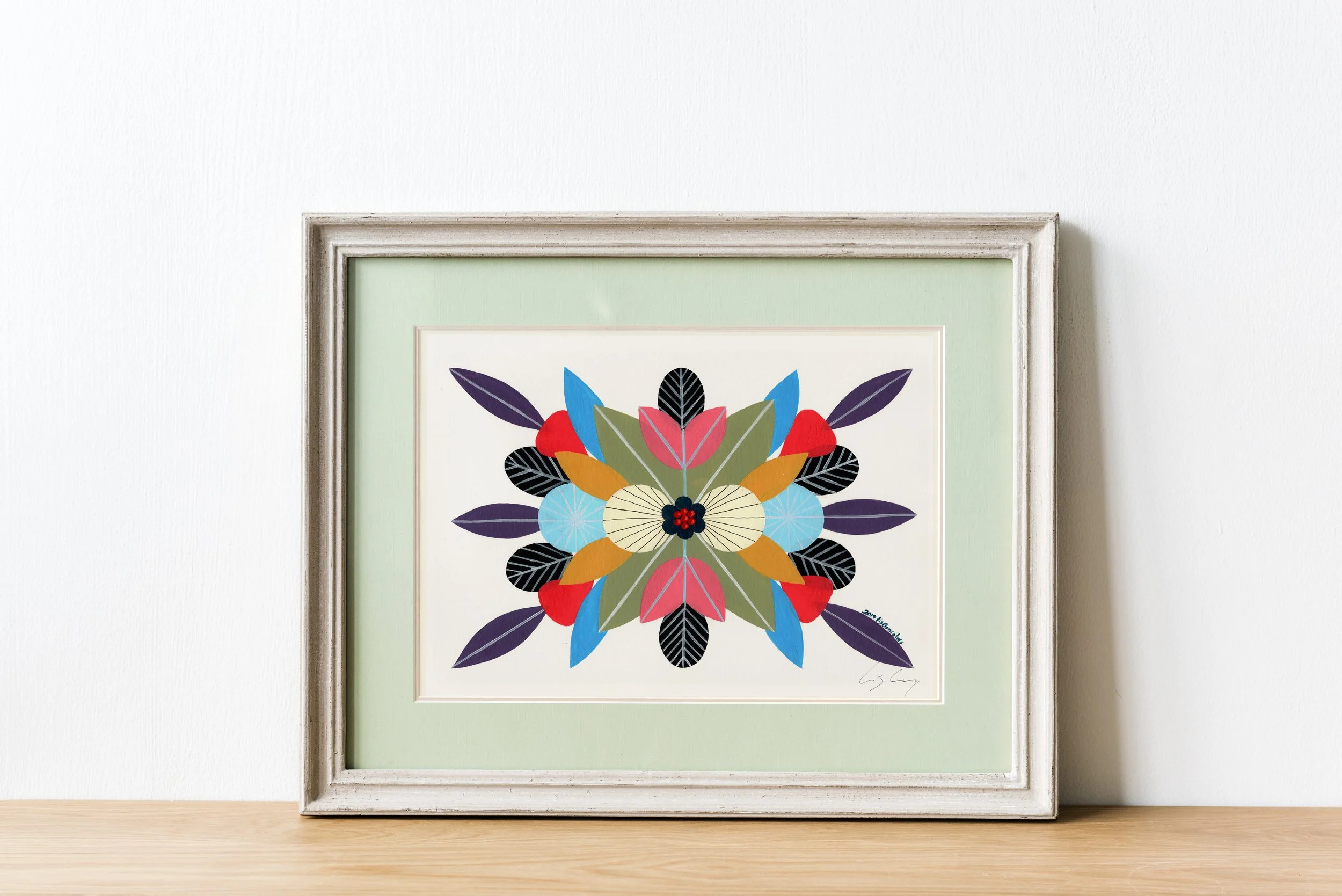 Prosperity #1 - Fine art print by Lis Gonçalves, from the series of mandala-like art "Energy Reflections".