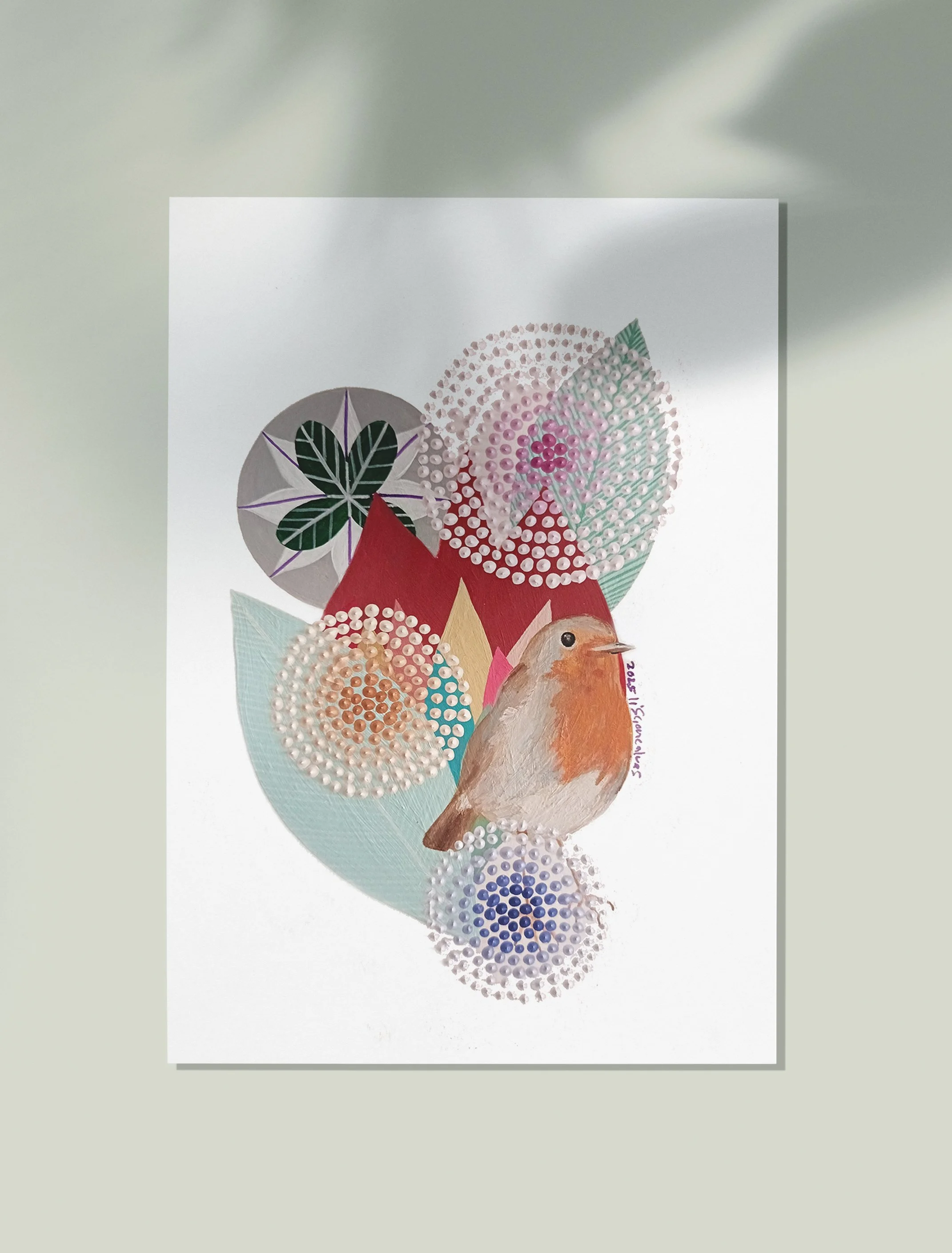 Pisco-robin-original painting