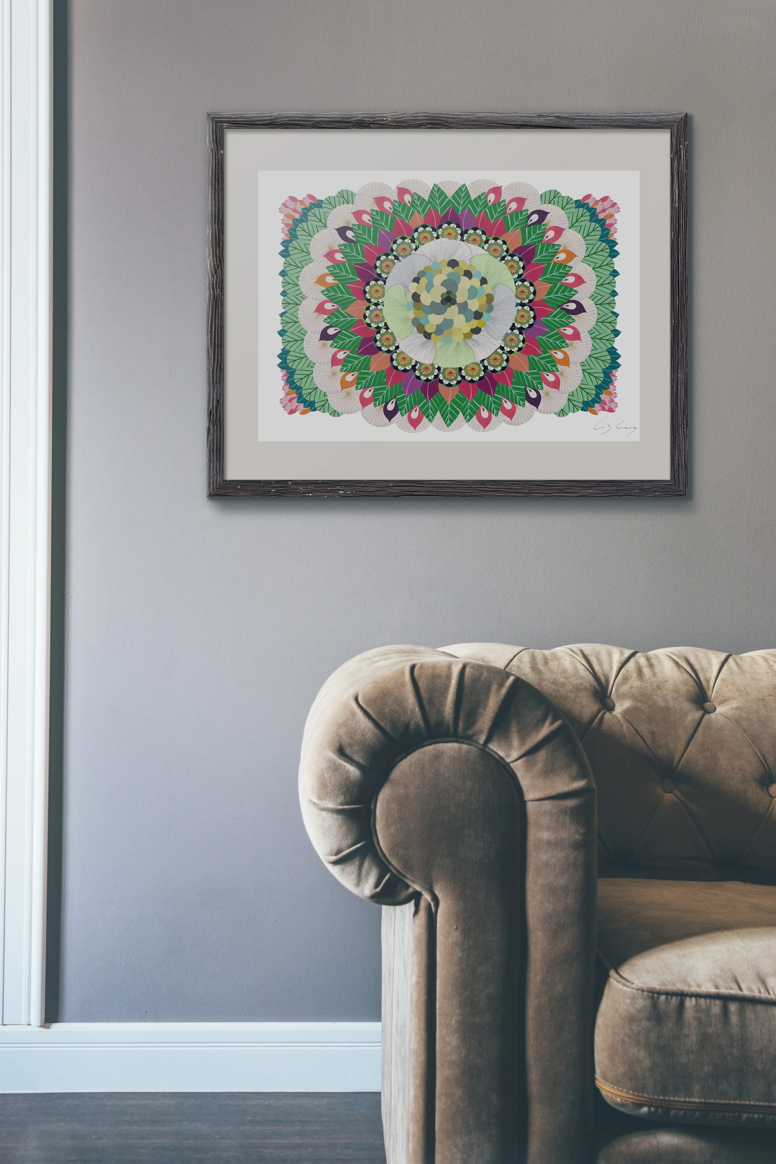 Nature-mandala-with-flowers-leaves