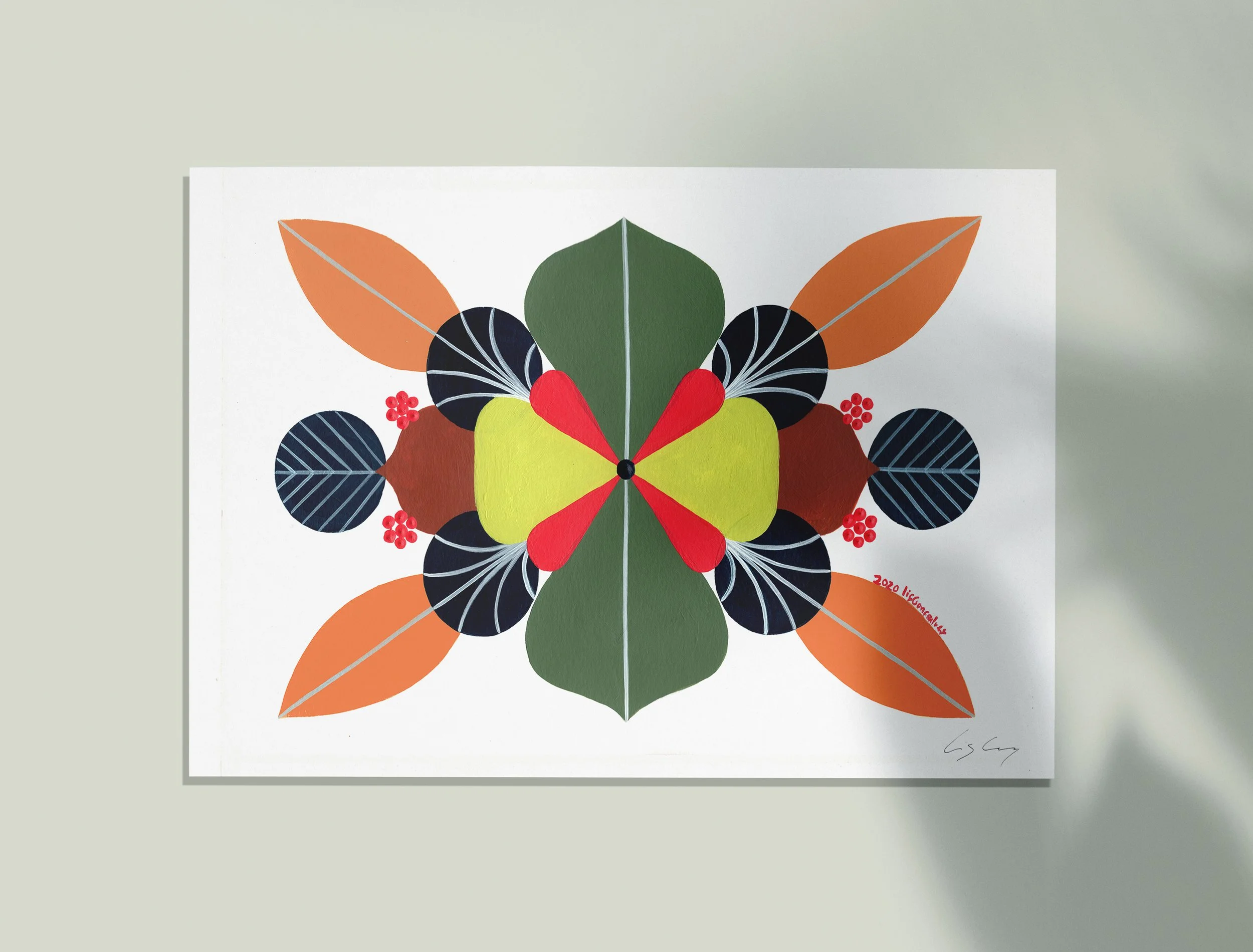 Power #1 - Fine art print by Lis Gonçalves, from the series of mandala-like art "Energy Reflections".